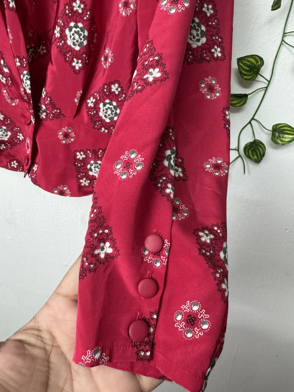 Pierre Balmain × Vintage Pierre Balmain Blouse Size S / US 4 / IT 40 - 4 Thumbnail