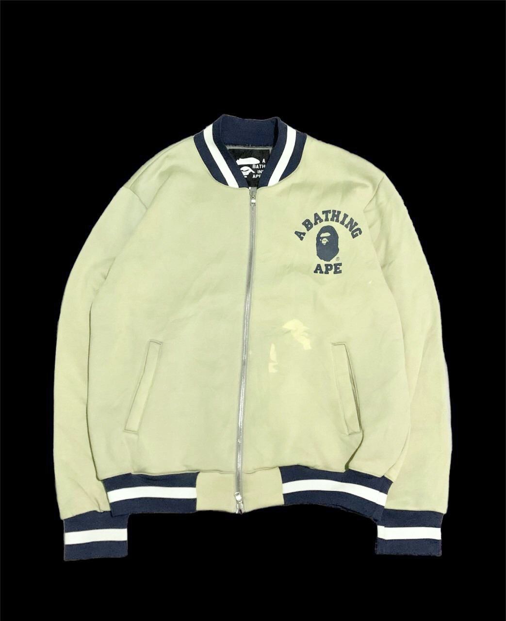 Bape × Vintage Vintage 90s Bape Logo Varsity Jacket Size US M / EU 48-50 / 2 - 1 Thumbnail