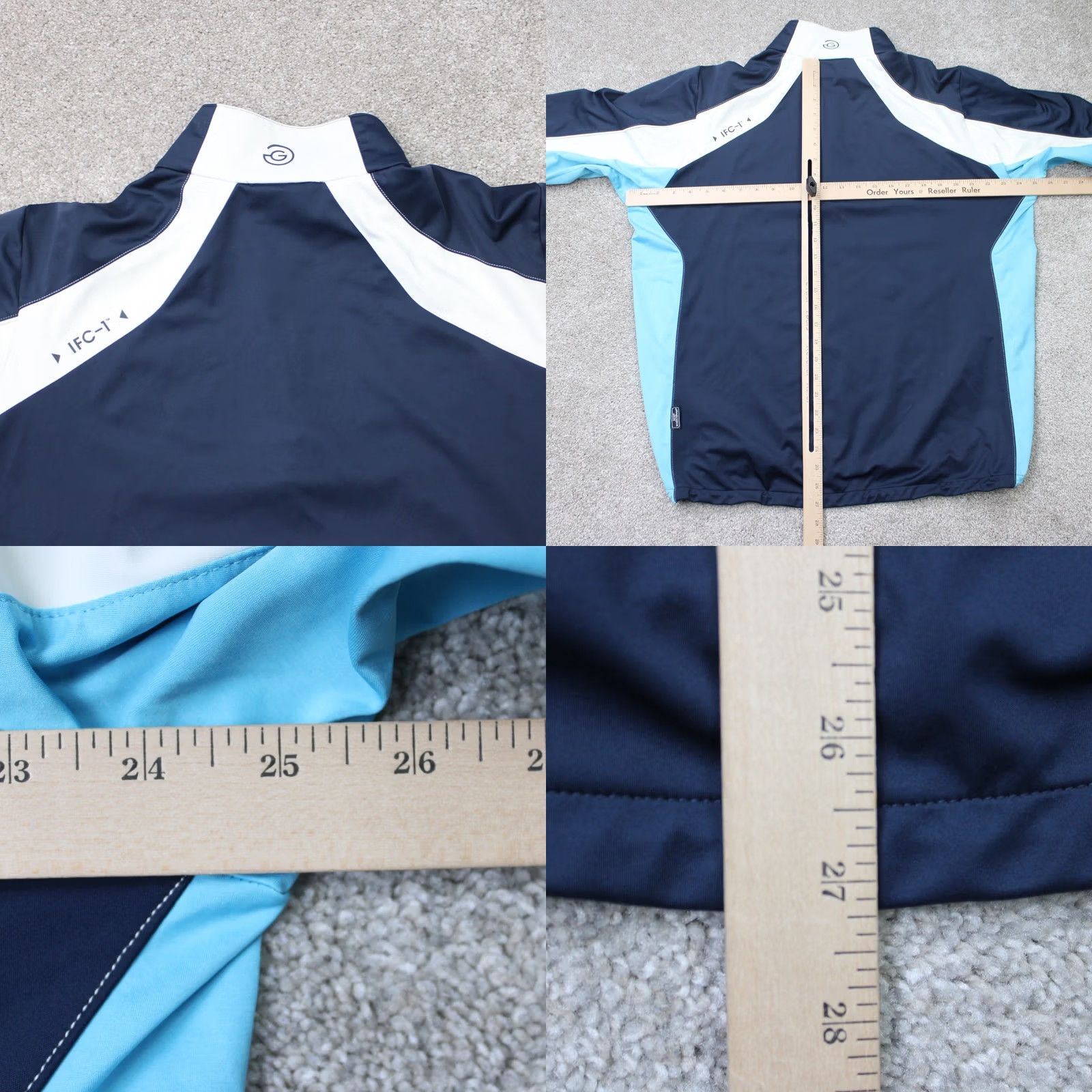 Galvin Green Galvin Green Jacket Mens Large Blue Gore Windstopper 1/4 Zip Golf Long Sleeve Size US L / EU 52-54 / 3 - 9 Thumbnail