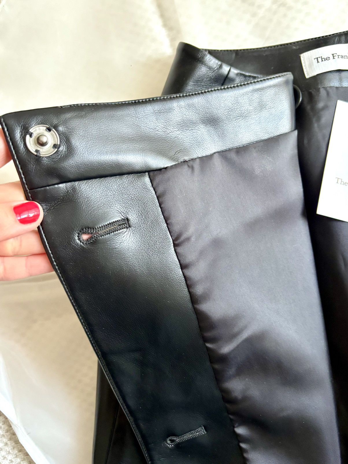 Other The Frankie Shop vegan-leather skirt size XS New Size 25" / US 0 / IT 36 - 15 Thumbnail