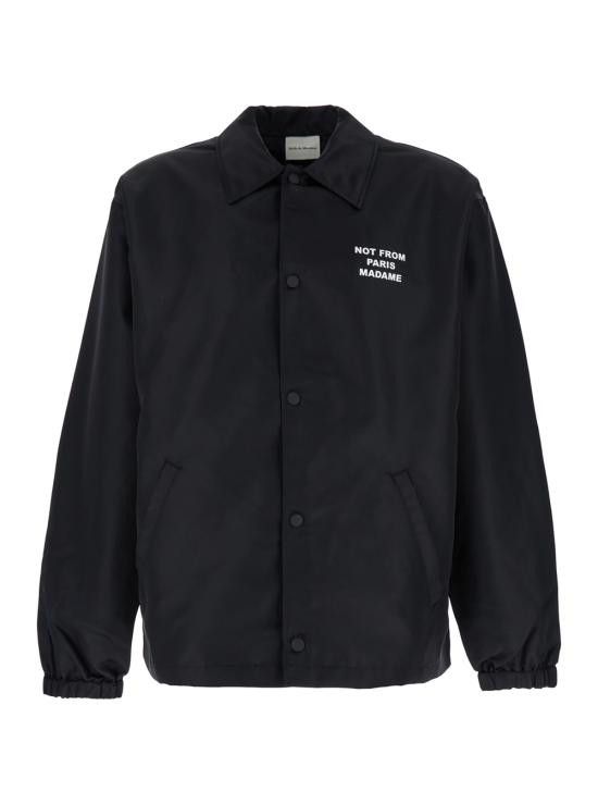 Drole De Monsieur DROLE DE MONSIEUR Men Coats & Jackets PERMJT183PA014BL Black Size US M / EU 48-50 / 2 - 1 Thumbnail