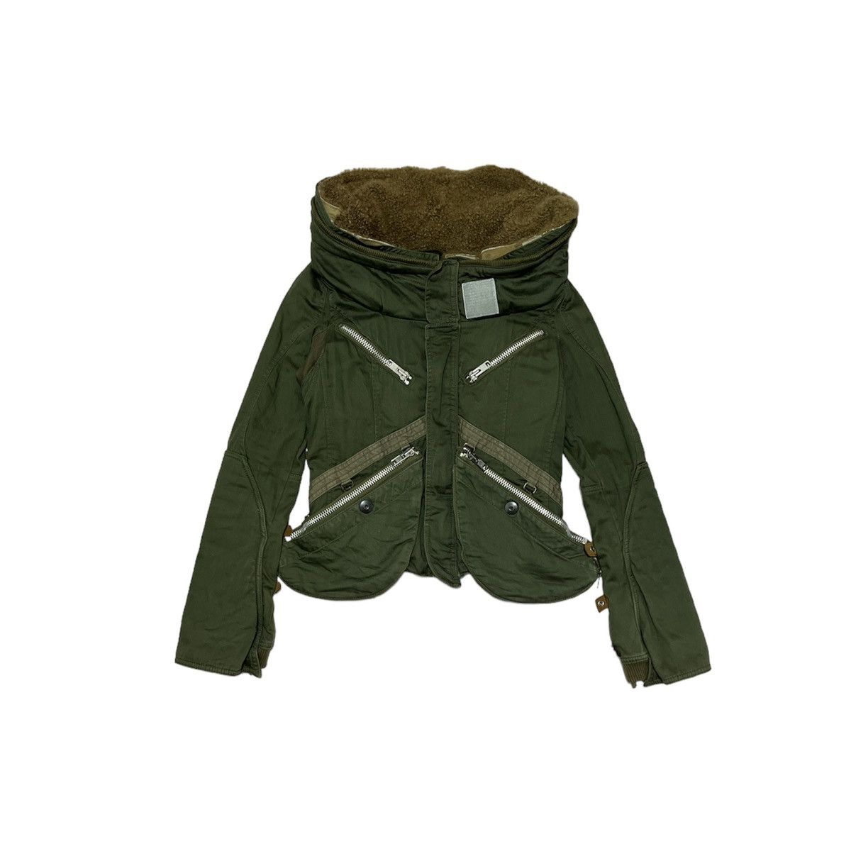 Pre-owned Le Grande Bleu L G B L.g.b. Bono 3 Bondage Cargo Fur Zip 
