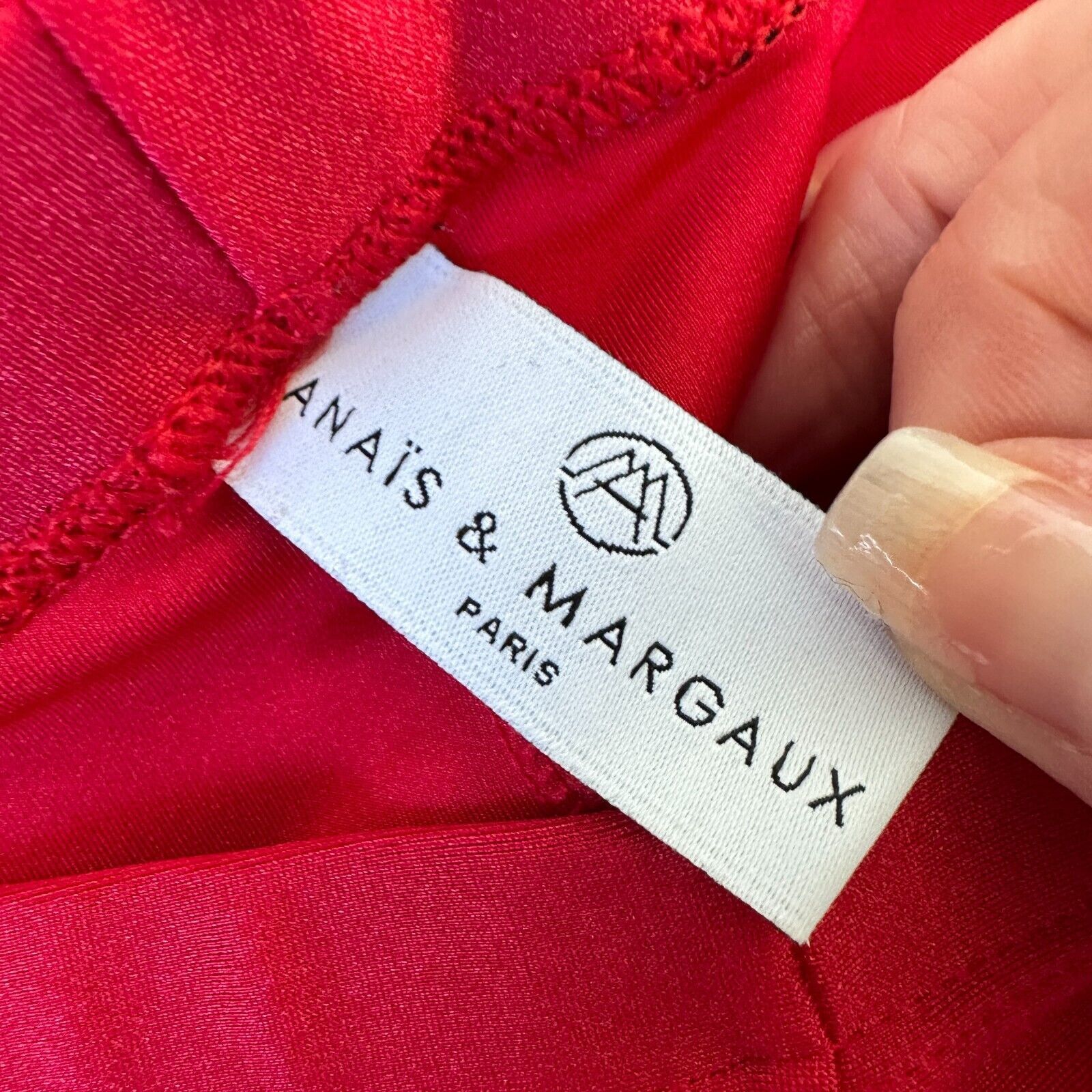Other Anais & Margaux Alexandra Red Shimmery Leggings Italian XS Size 23" - 6 Thumbnail