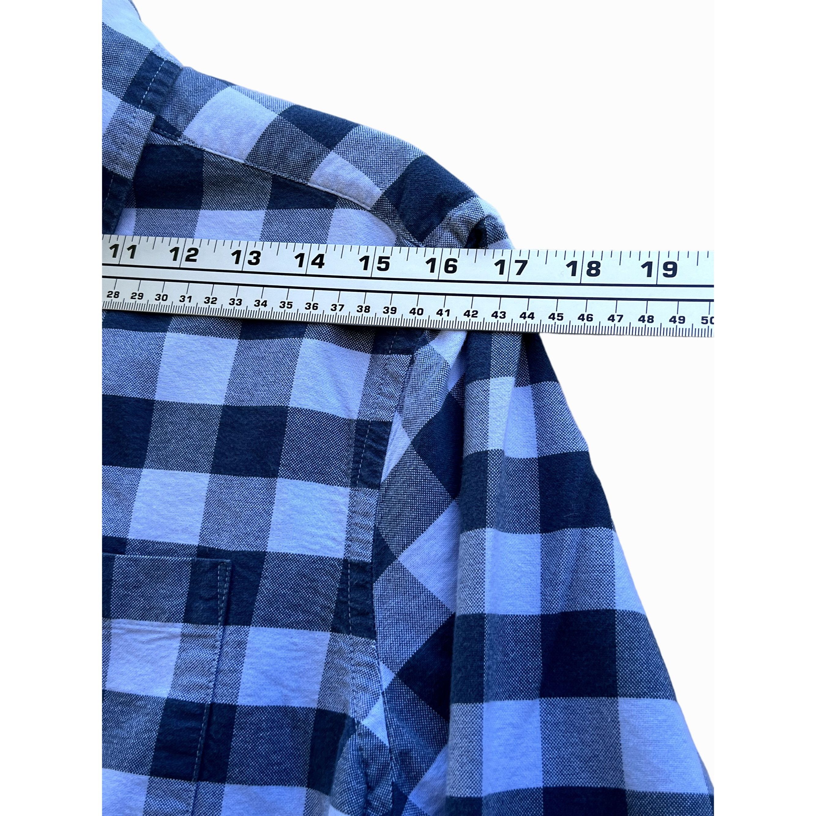 Other American Eagle - Long Sleeve Plaid Men's Shirt - Blue - Extr Size US XS / EU 42 / 0 - 3 Thumbnail