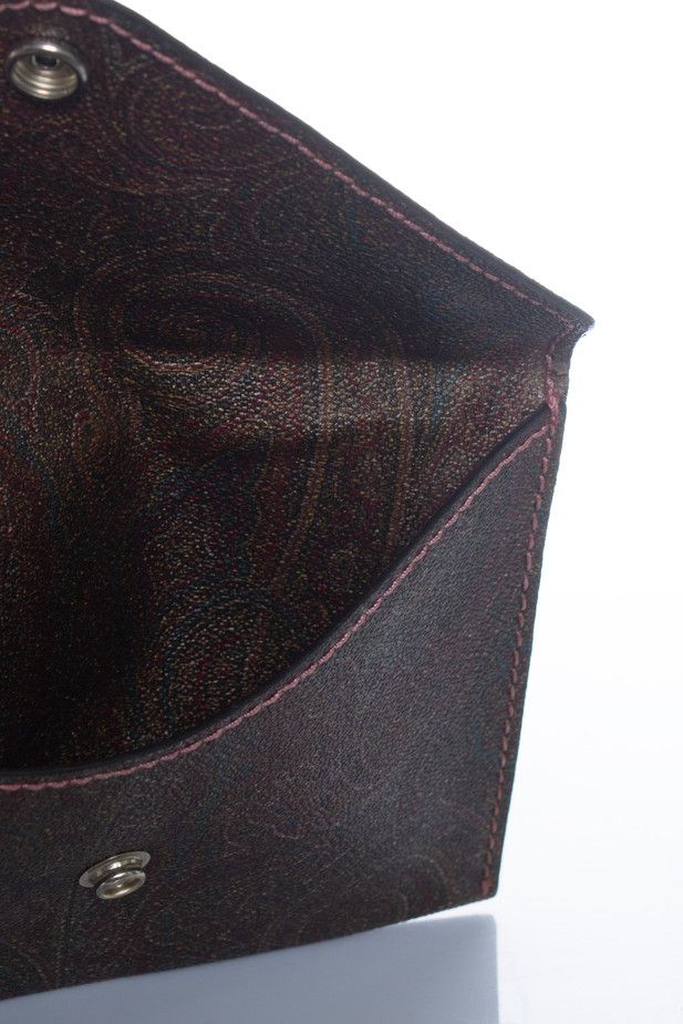 Etro Etro, leather paisley printed clutch Size ONE SIZE - 3 Thumbnail