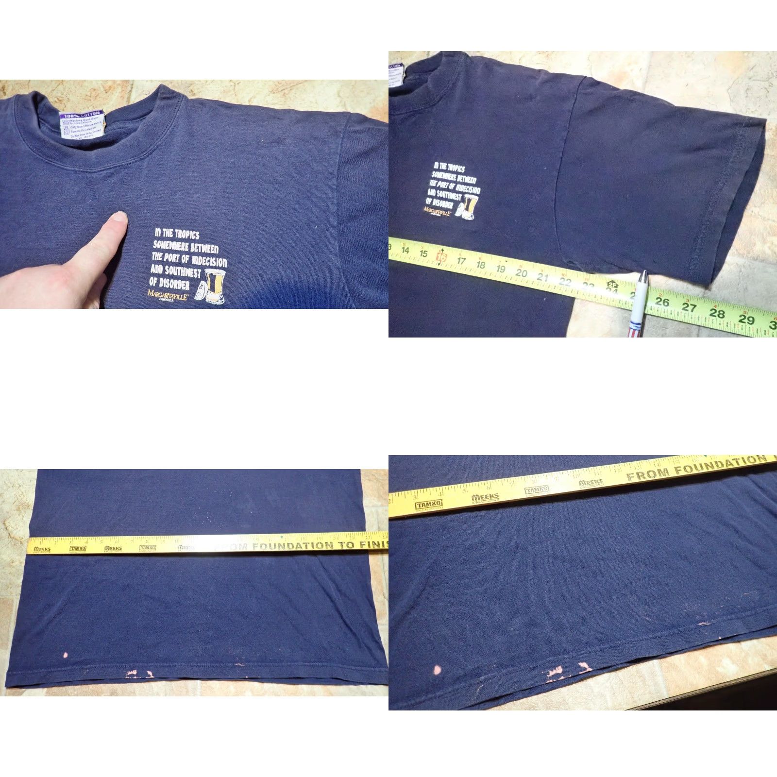 Vintage VINTAGE Margaritaville T-Shirt MEDIUM MEN'S M Black 90s 1999 Trespassers Will Be Offered A Shot Shirt Mens Size US M / EU 48-50 / 2 - 8 Thumbnail