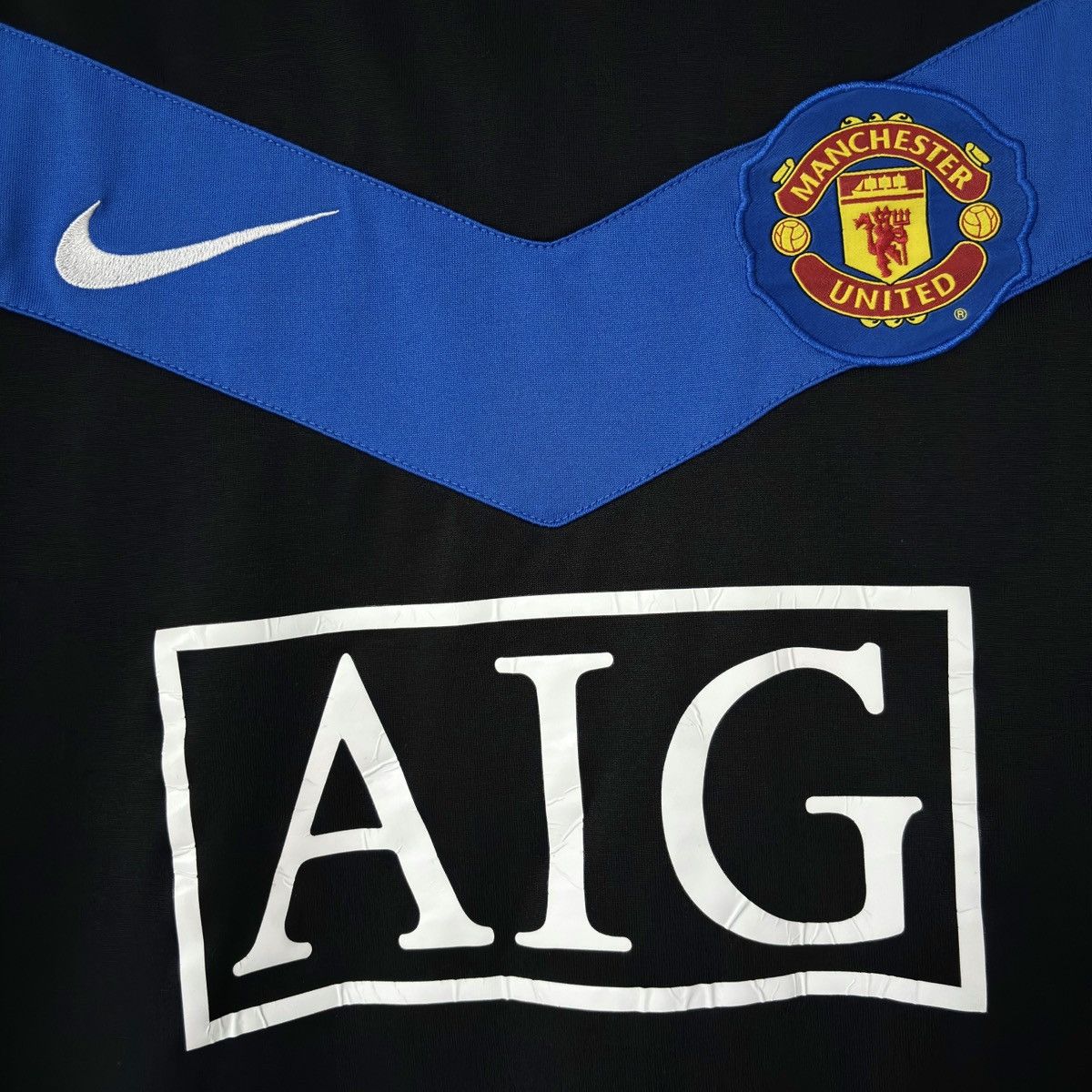 Nike 2009 2010 Manchester United Nike Away Kit Soccer Jersey Tee Size US S / EU 44-46 / 1 - 3 Thumbnail