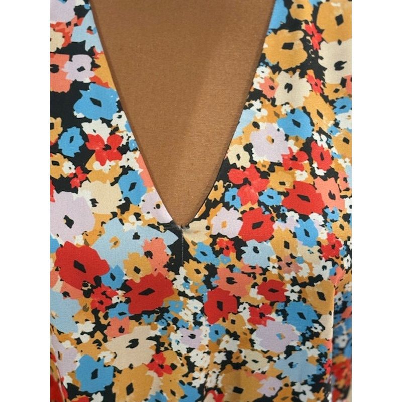Rebecca Minkoff Rebecca Minkoff “Sorcha” Floral Deep-V Mini Dress – Size XS Size XS / US 0-2 / IT 36-38 - 3 Thumbnail
