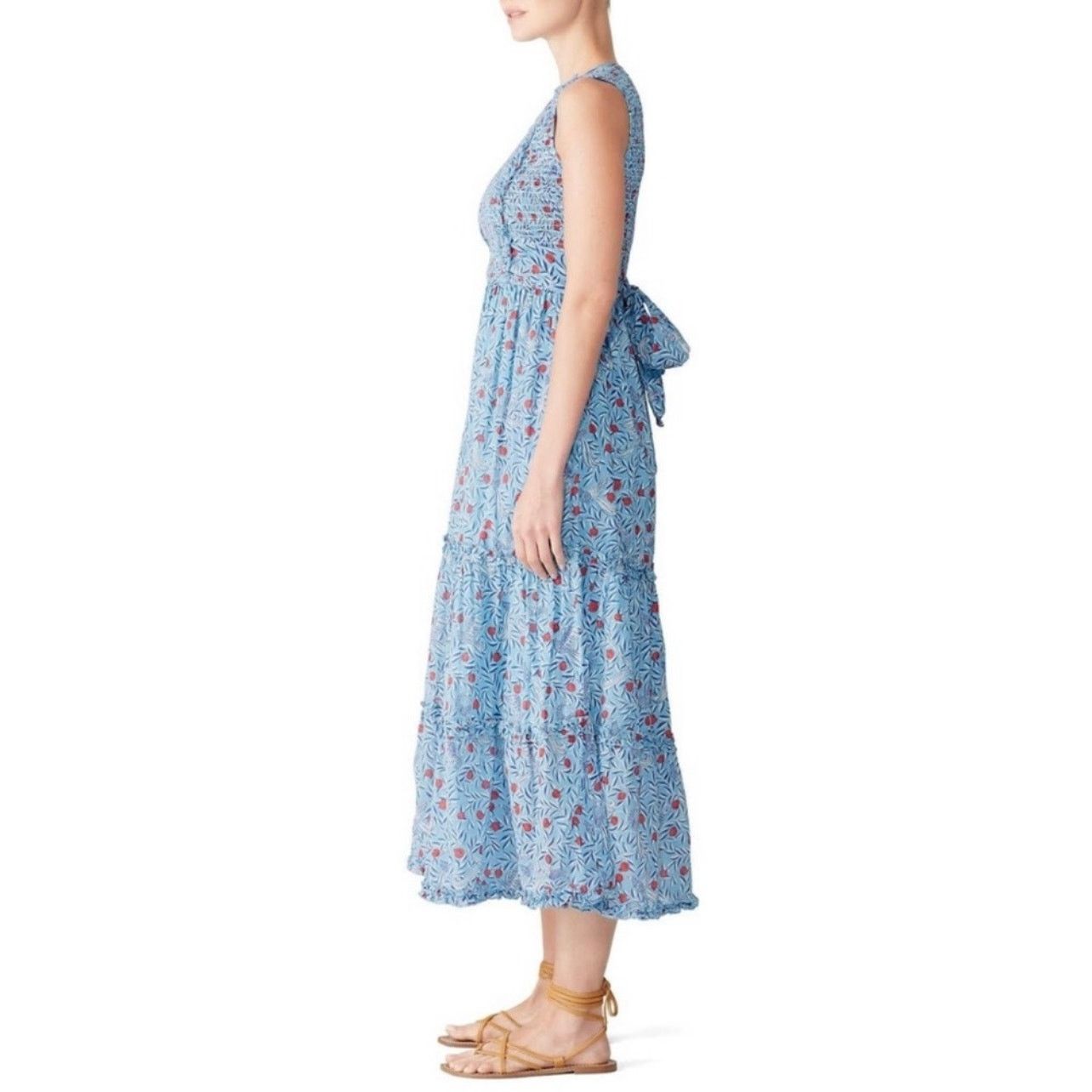 Banjanan banjanan isha blue floral sleeveless midi dress size M Size M / US 6-8 / IT 42-44 - 8 Thumbnail