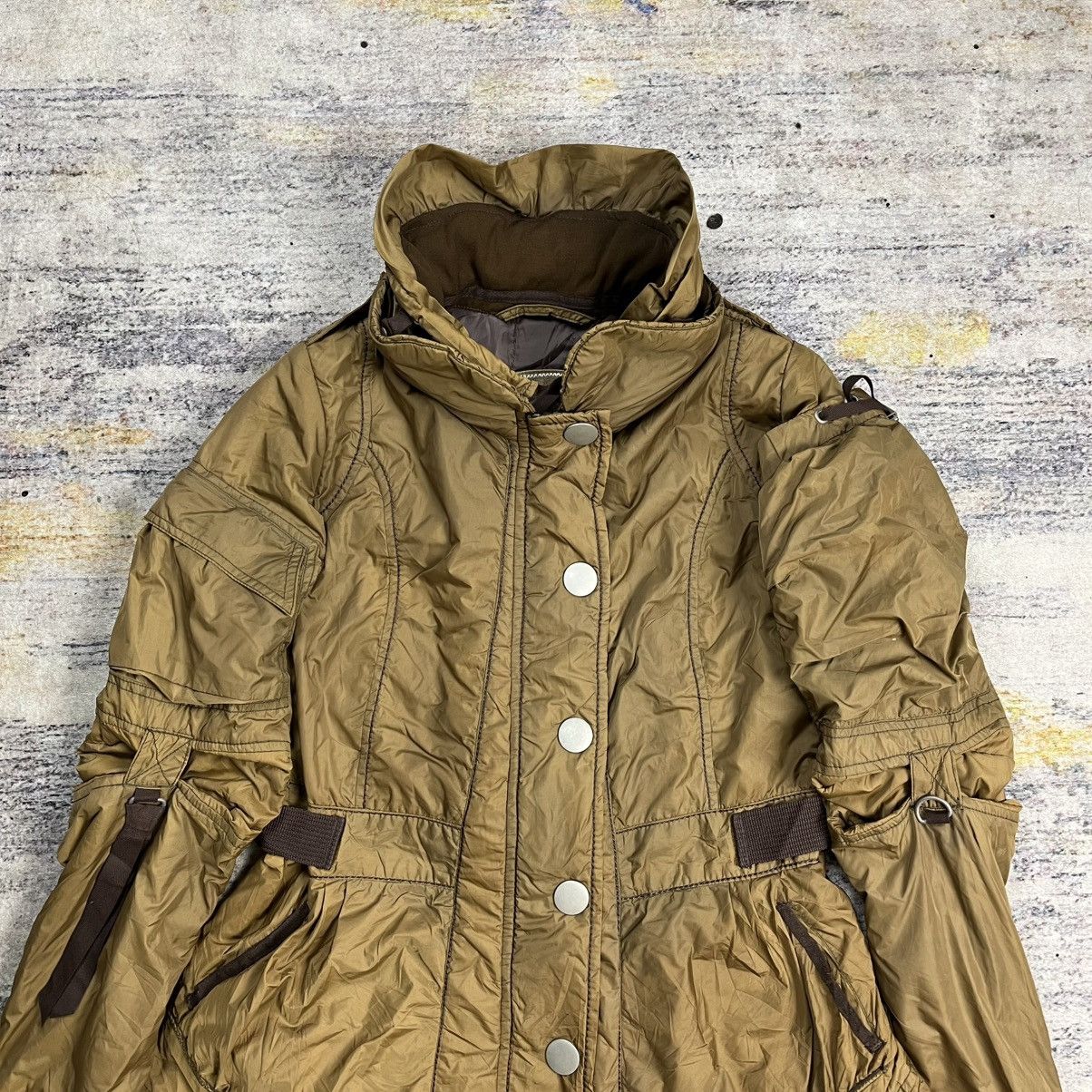 Marithe + Francois Girbaud × Vintage Marithe Francois Girbaud belted cargo bondage coat jacket Size M / US 6-8 / IT 42-44 - 7 Thumbnail