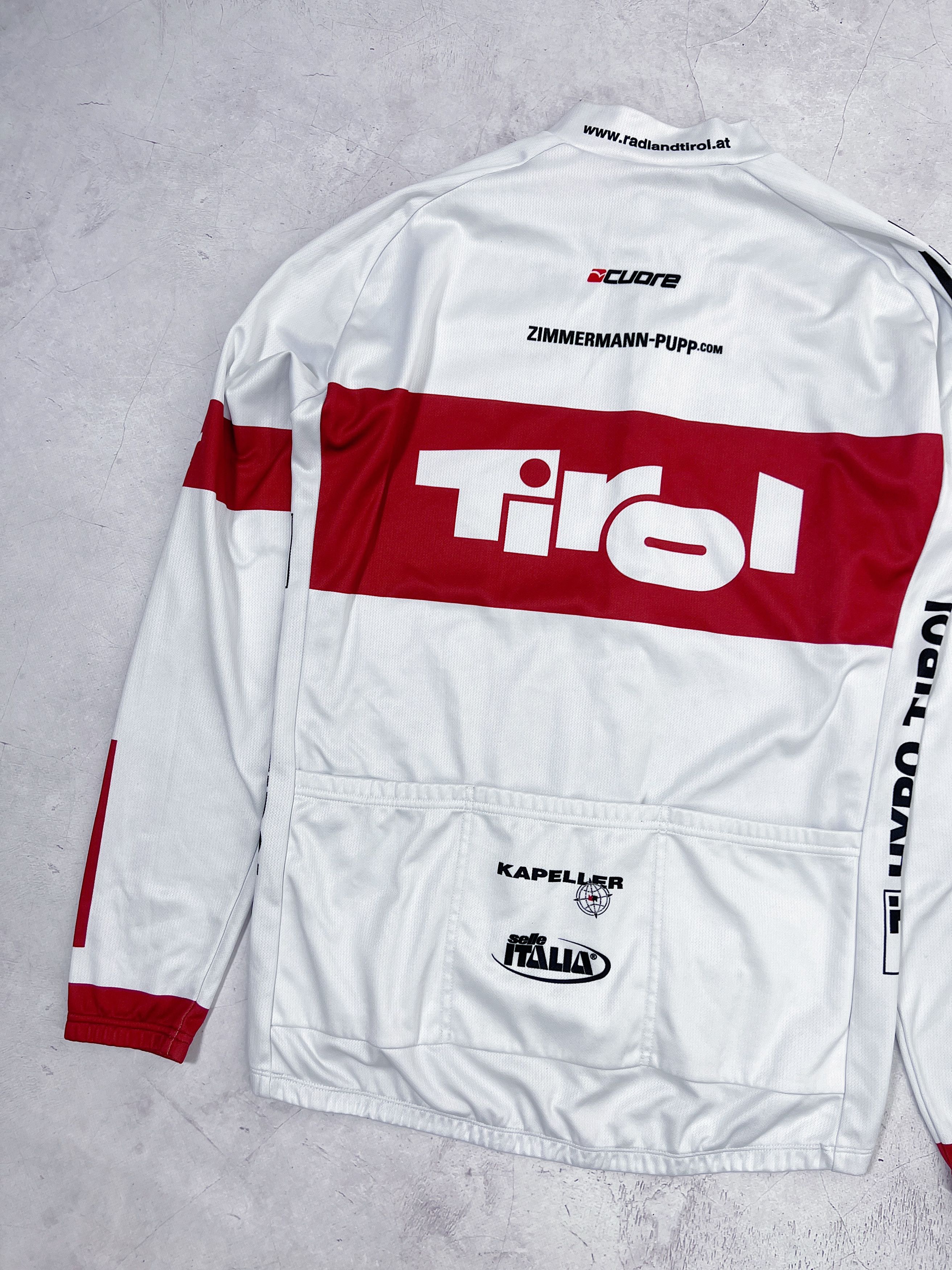 Vintage Cuore Tirol Warm Cycling Jersey FIAT KTM Size US M / EU 48-50 / 2 - 17 Thumbnail