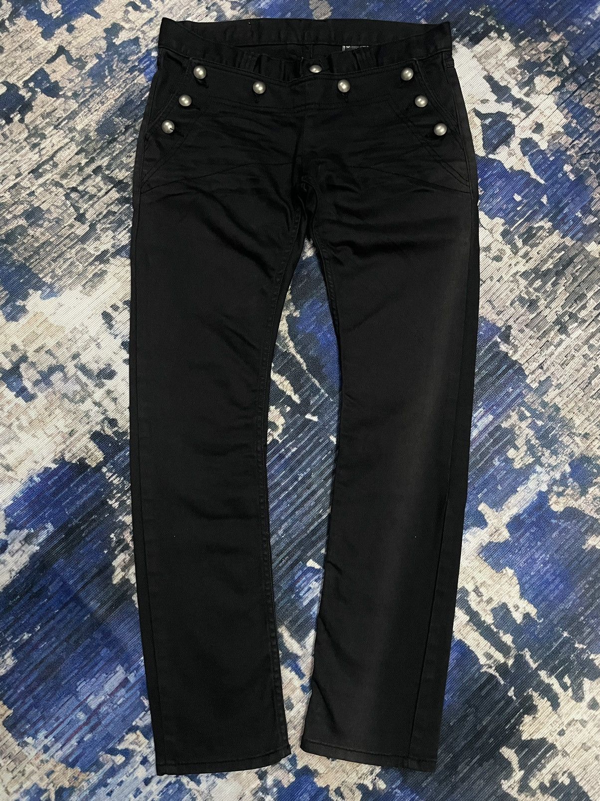 If Six Was Nine Y2k 2#1 Gothic Punk Skinny Women ifsixwasnine style jeans Size 31" - 1 Thumbnail