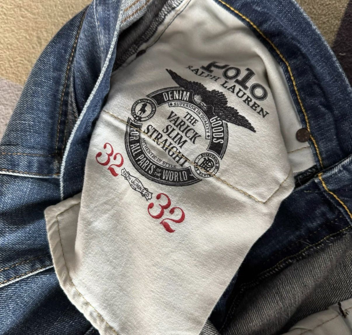 Polo Ralph Lauren Ralph Lauren Polo Distressed Patchwork Jeans K22 Size US 32 / EU 48 - 7 Thumbnail