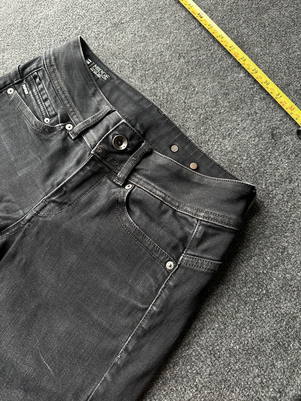 G-Star 🚨VNTG G STAR RAW GRAY FADED RARE AVANT GARDE JEANS Y2K Size 26" / US 2 / IT 38 - 4 Thumbnail