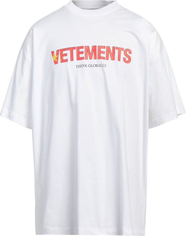 Vetements o1y1024 Oversize T-Shirt In White Size US XS / EU 42 / 0 - 1 Thumbnail