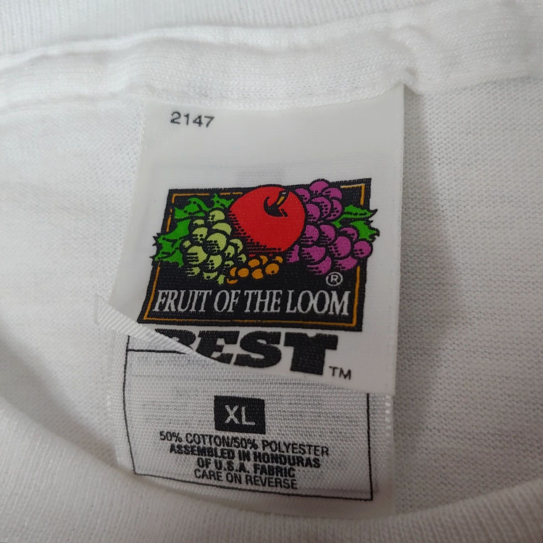 Fruit Of The Loom Volunteer Firefighters Shirt XL EMS Single Stitch Fireman Hero White NEW Vintage Shirt Size US XL / EU 56 / 4 - 4 Thumbnail