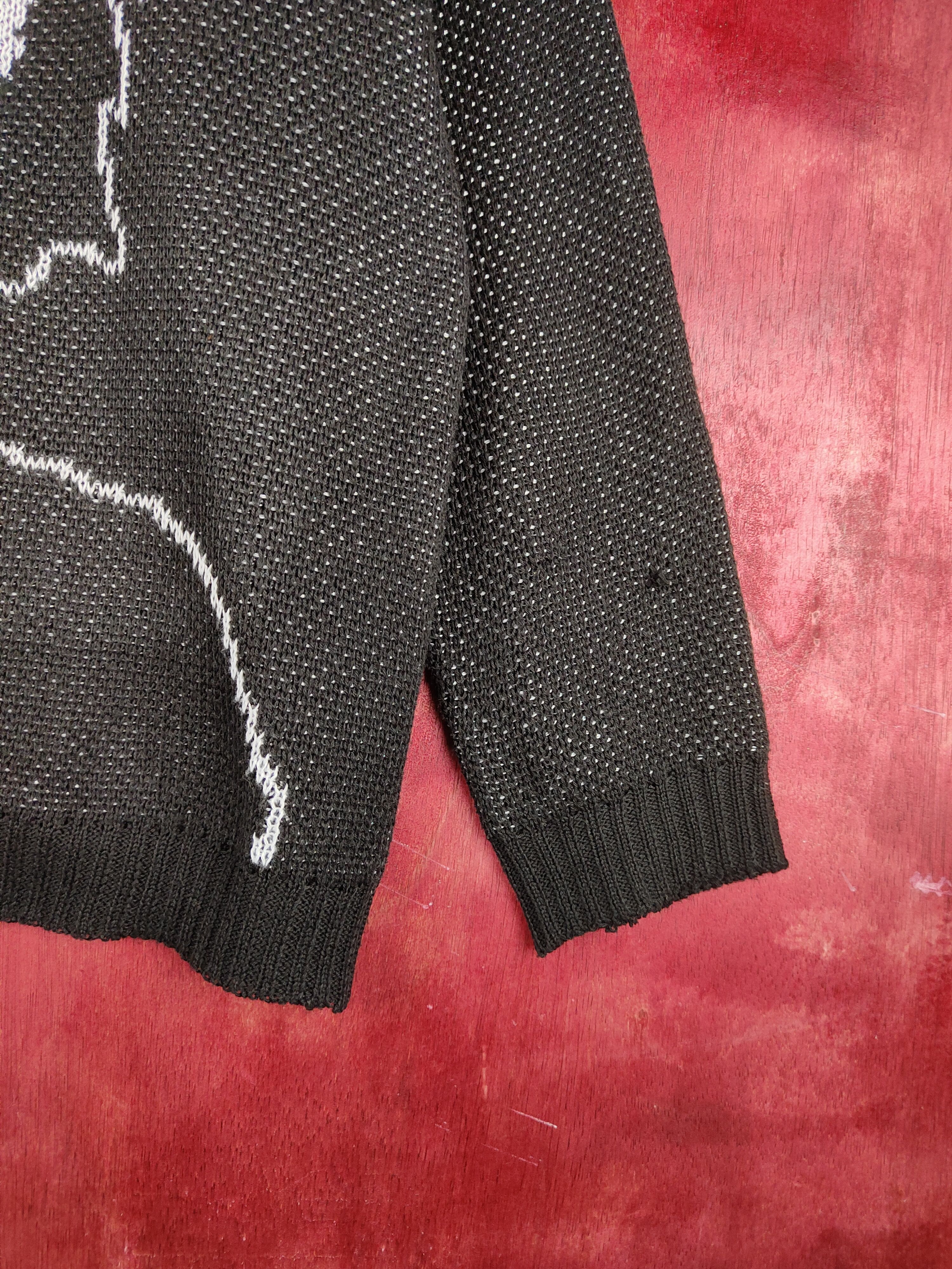 Anime Shein anima girl Black Knitwear Sweatshirt #S1523 Size L / US 10 / IT 46 - 7 Thumbnail