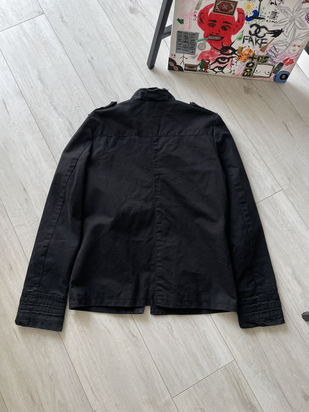 Japanese Brand Avant Garde 00’s Napoleon Blazer Jacket Y2K Dark Blue RARE Size M / US 6-8 / IT 42-44 - 4 Thumbnail