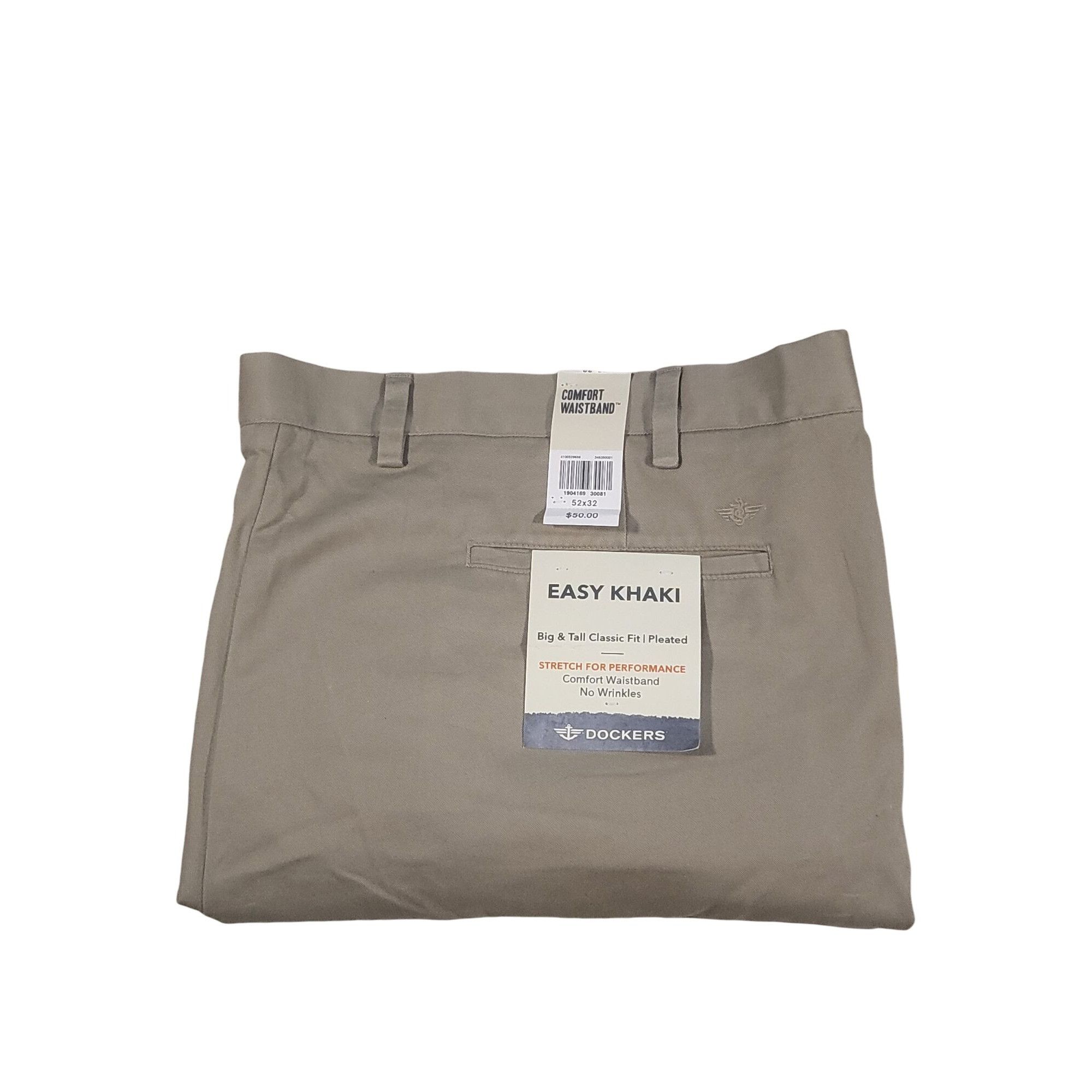 Dockers Dockers Easy Khaki Pants Men Sz 52X32 Comfort Waistband Wrin Size US 44 / EU 60 - 1 Thumbnail