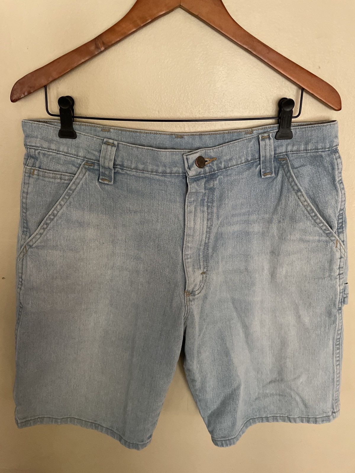 Vintage × Wrangler Crazy vintage y2k wrangler carpenter denim Jean shorts cargo Size US 34 / EU 50 - 1 Thumbnail