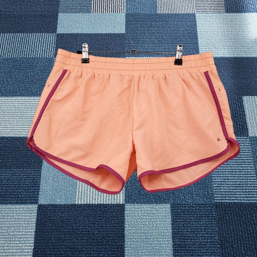 Vintage Gillz Shorts Womens L Large Orange Elastic Mid Rise Pull On Athletic Active Gym Size 36" / US 14 / IT 50 - 1 Thumbnail