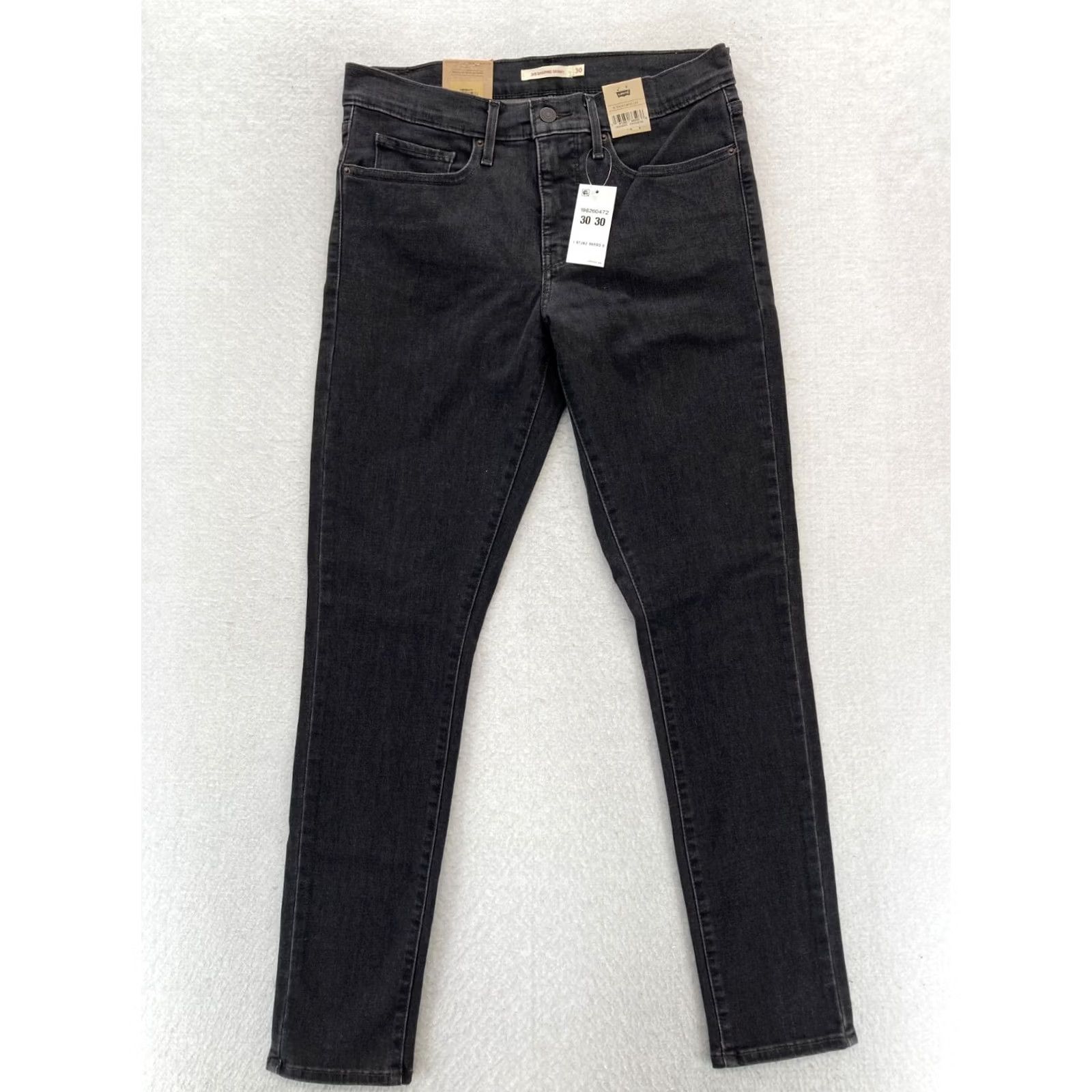 Levi's Levi's 311 Shaping Skinny Jeans Women's 30 Black Stretch Denim Mid Rise Pants Jeans Size 30" / US 8 / IT 44 - 2 Thumbnail