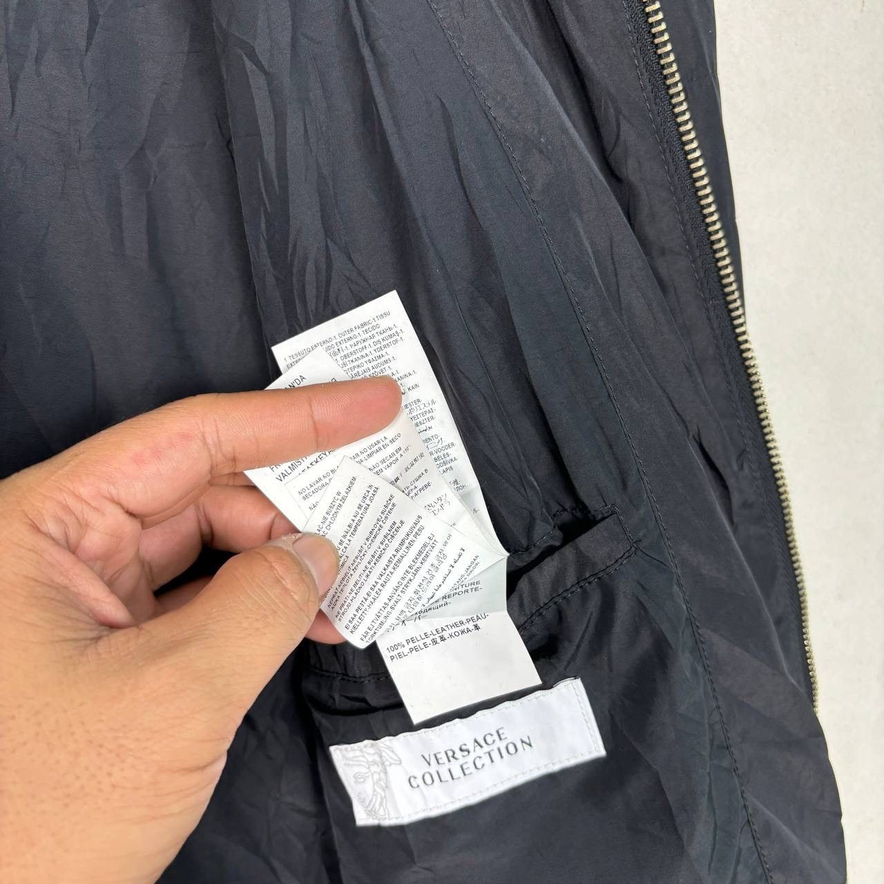 Versace Gianni Versace Black Single Rider Bomber Jacket Size US M / EU 48-50 / 2 - 14 Thumbnail