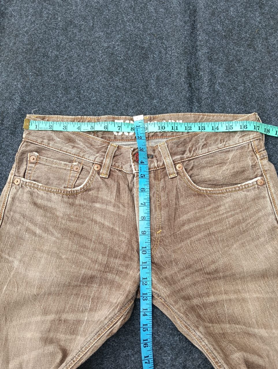 Edwin EDWIN Flare Faded – Rare Brown Shade | Made in Japan 🇯🇵 Size US 34 / EU 50 - 6 Thumbnail