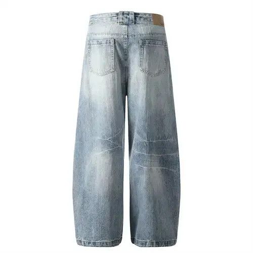 Other Retro loose wide-leg punk split stitching scimitar jeans Size US 34 / EU 50 - 2 Thumbnail