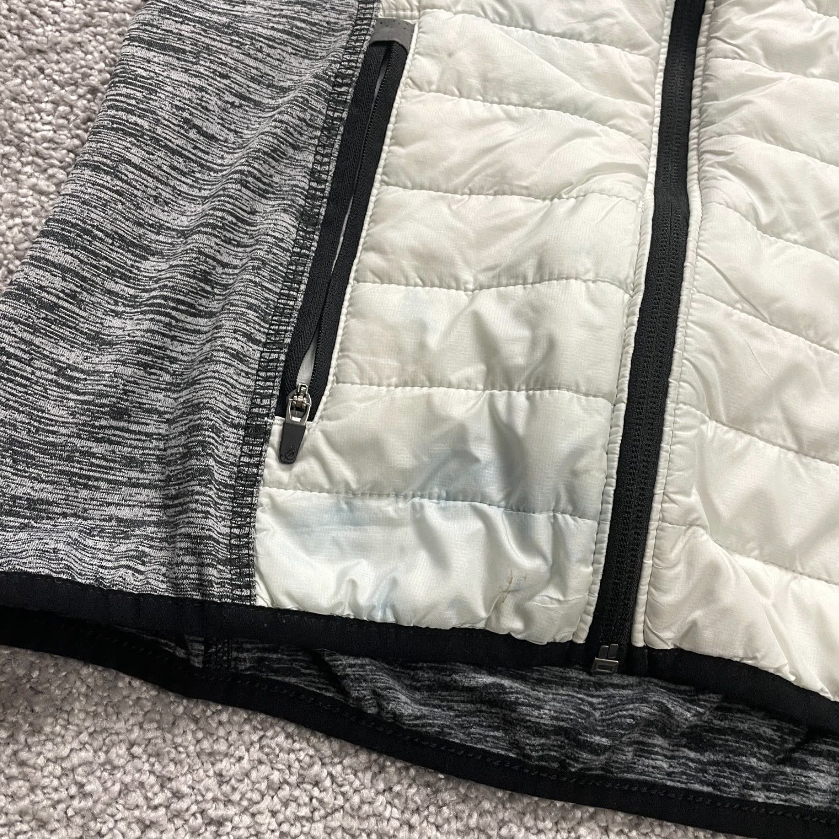 Eddie Bauer Eddie Bauer Hoodie Jacket Women XS White Gray Full Zip Thumbhole Hike Prima Loft Size XS / US 0-2 / IT 36-38 - 7 Thumbnail