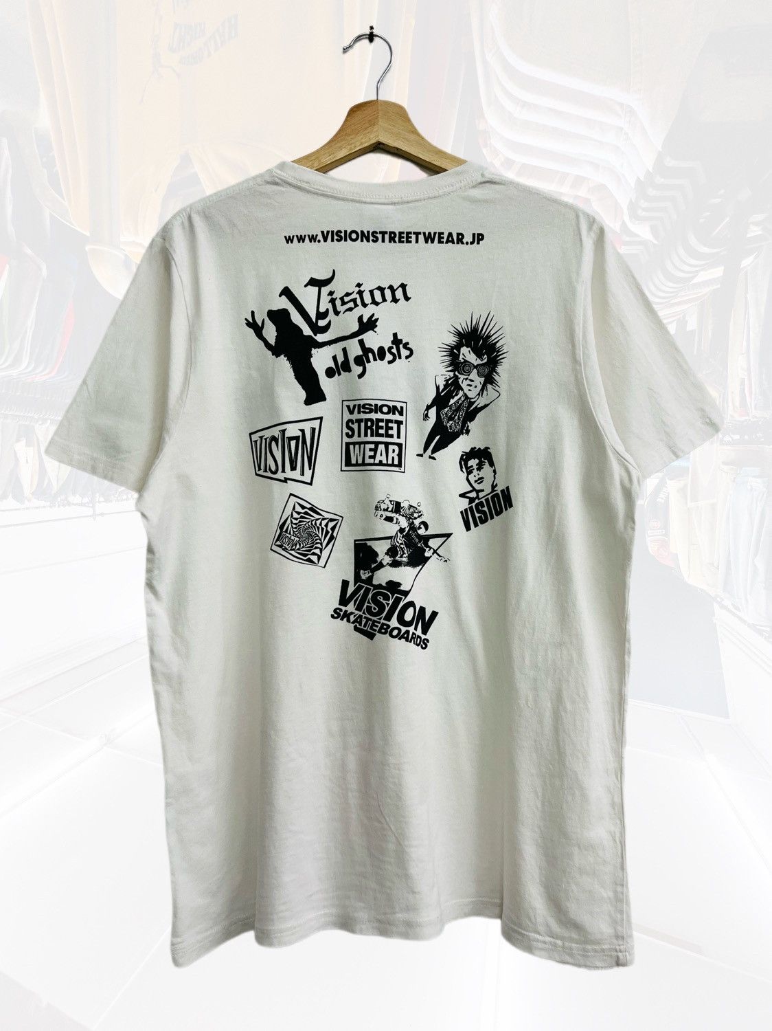 Vintage × Vision Streetwear VINTAGE Y2K VISION STREETWEAR ALL LOGO TEE Size US L / EU 52-54 / 3 - 1 Thumbnail