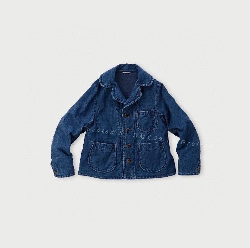 45rpm 45R Indigo Denim Short Coat Size US M / EU 48-50 / 2 - 1 Thumbnail