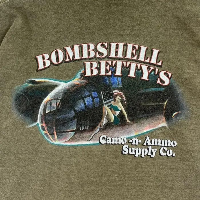 Other Vintage CRAZY SHIRTS CAMO DYED Bombshell Betty’s Tee Shirt Size US M / EU 48-50 / 2 - 3 Thumbnail