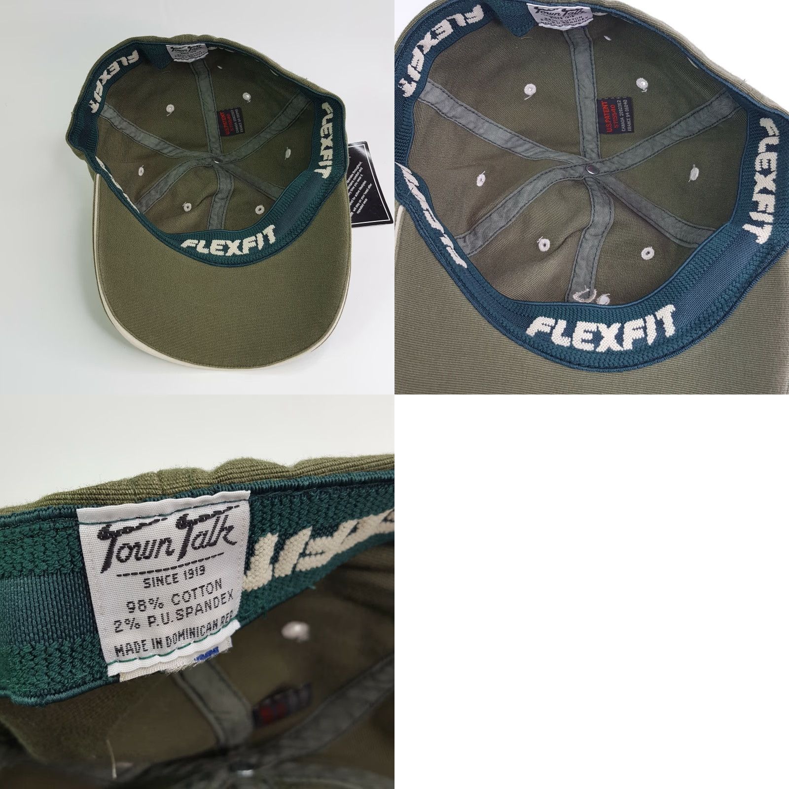 Vintage Town Talk Deer Creek Golf Club Stretch One Size Golf Hat Baseball Cap PGA Sports Green Vintage Retro Casual Embroidered Adjustable Breathable Size ONE SIZE - 8 Thumbnail