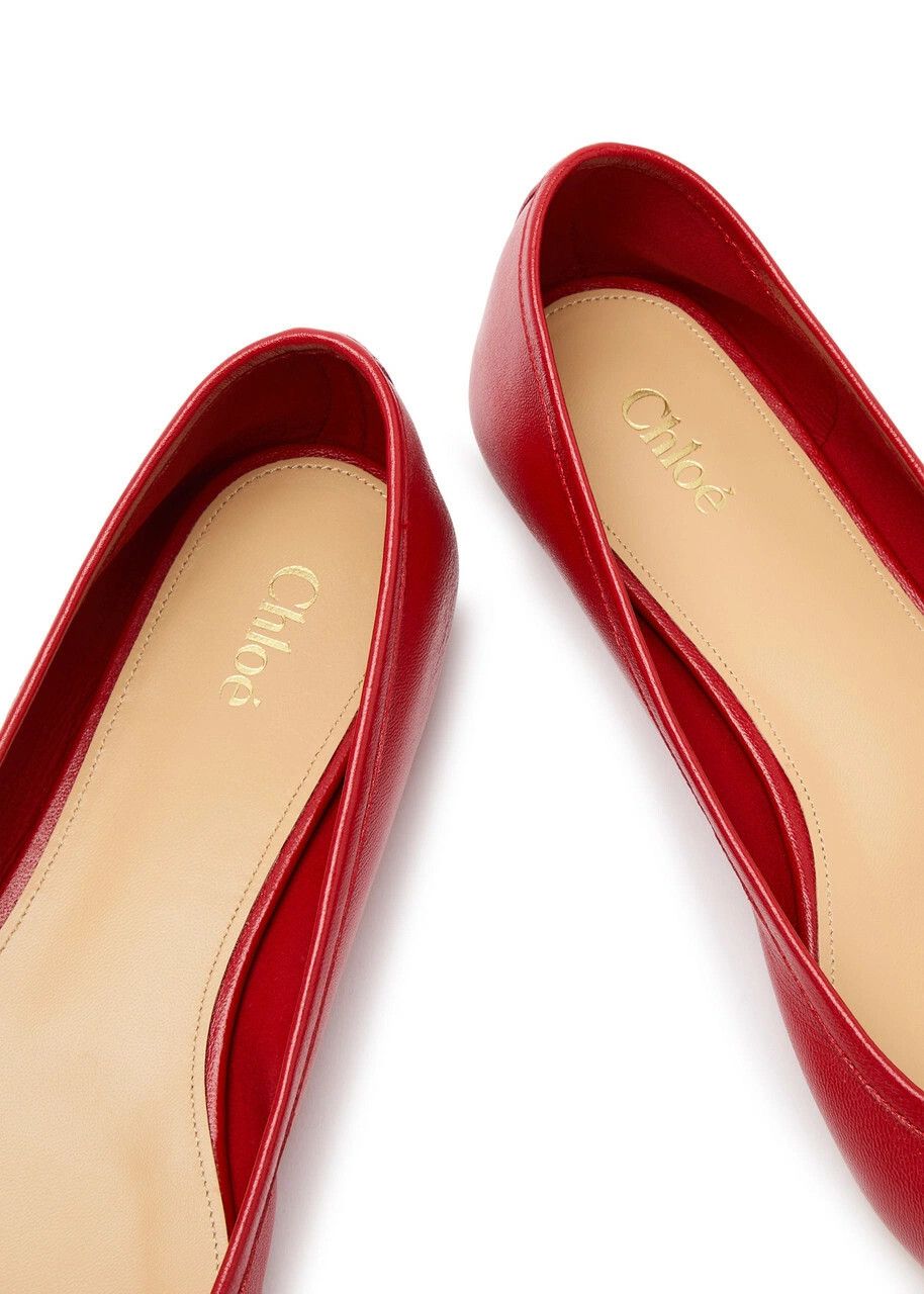 Chloe o1loc1c10226 Banana Ballerinas in Red Flame Size US 6 / IT 36 - 4 Thumbnail