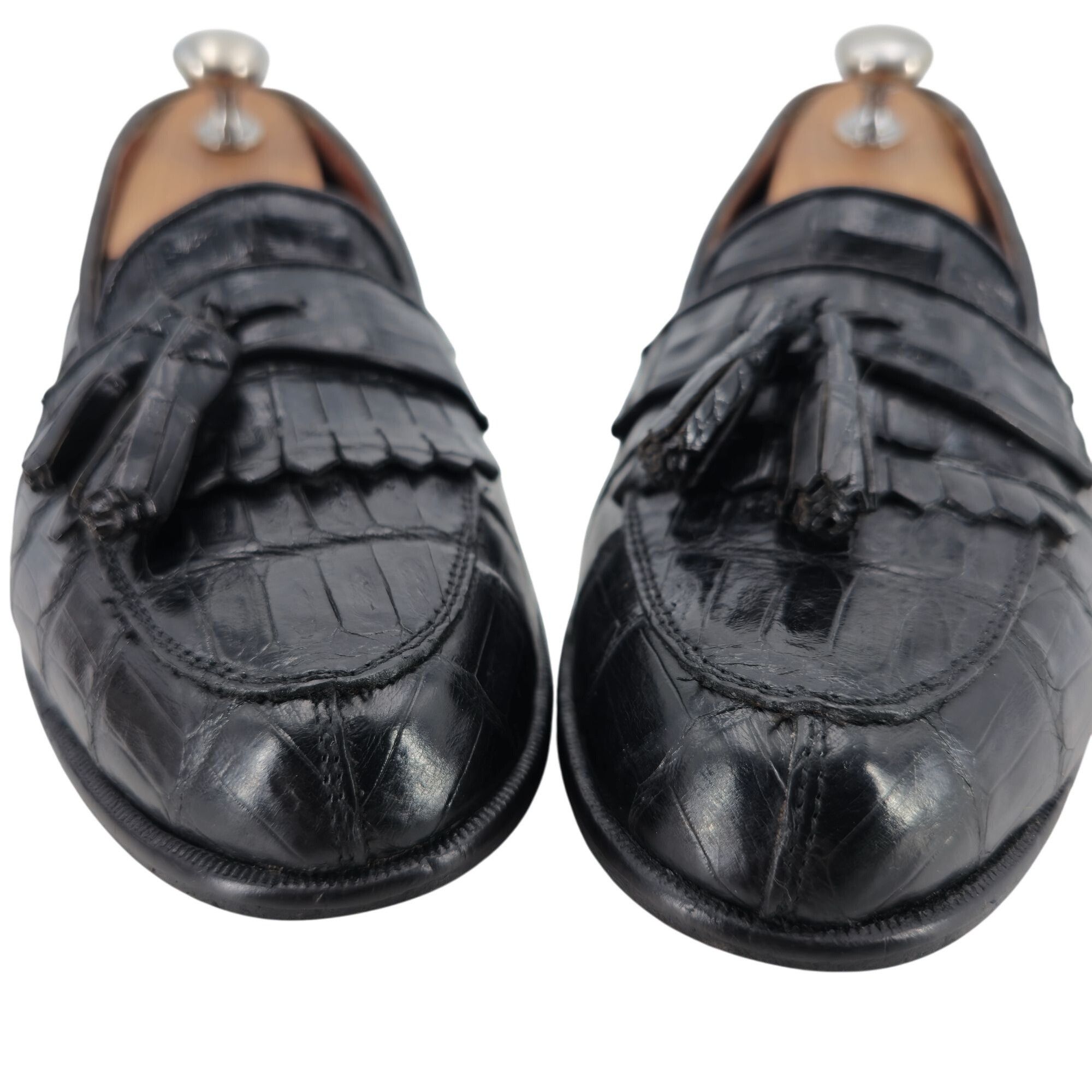 Belvedere Vintage Belvedere Exotic Full Crocodile Black Dress Shoe 8.5 Size US 8.5 / EU 41-42 - 10 Thumbnail