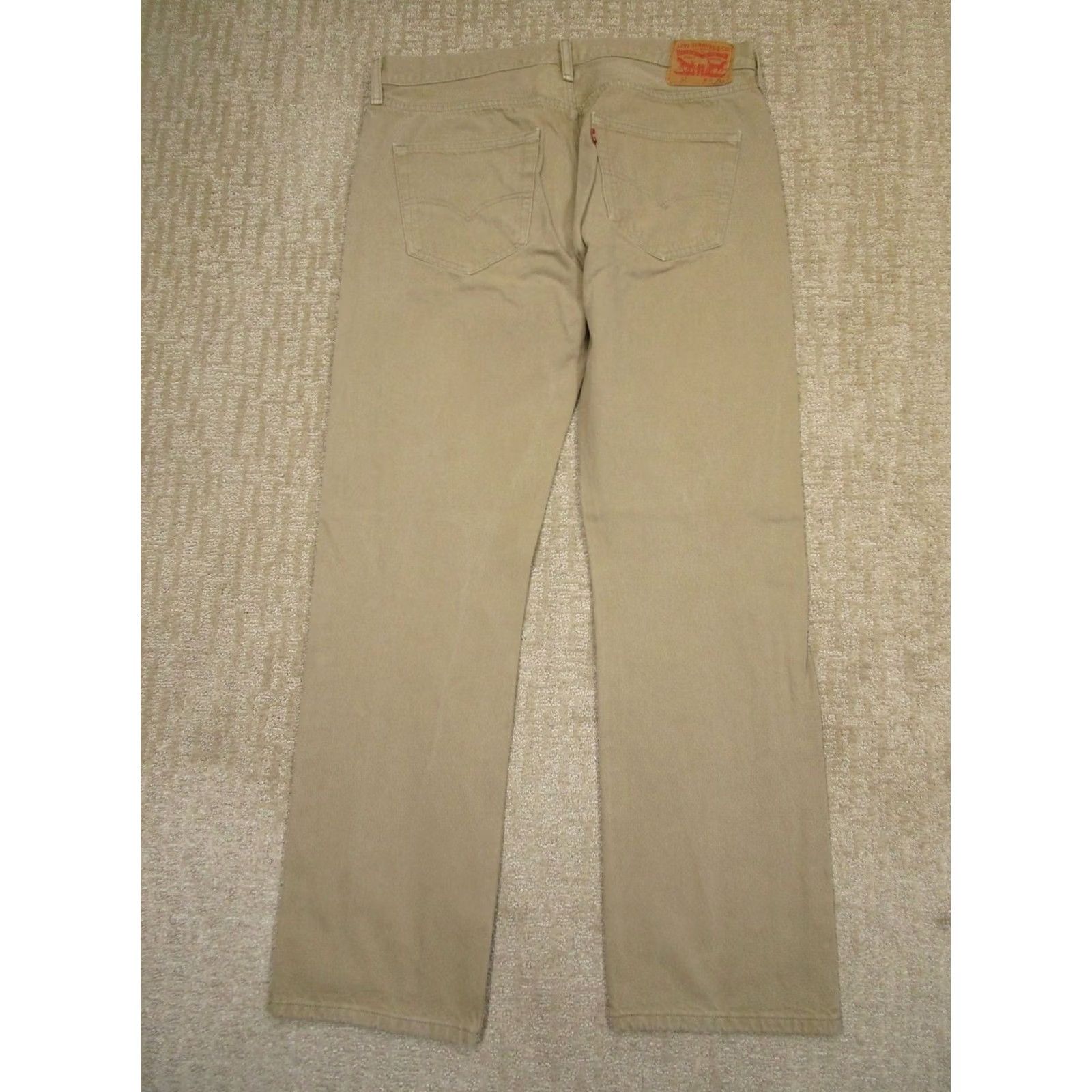 Levi's Levi's 501 Jeans Men 36x32 Light Wash Brown Button Fly Original Fit Denim Pants Shirt? Size US 36 / EU 52 - 3 Thumbnail