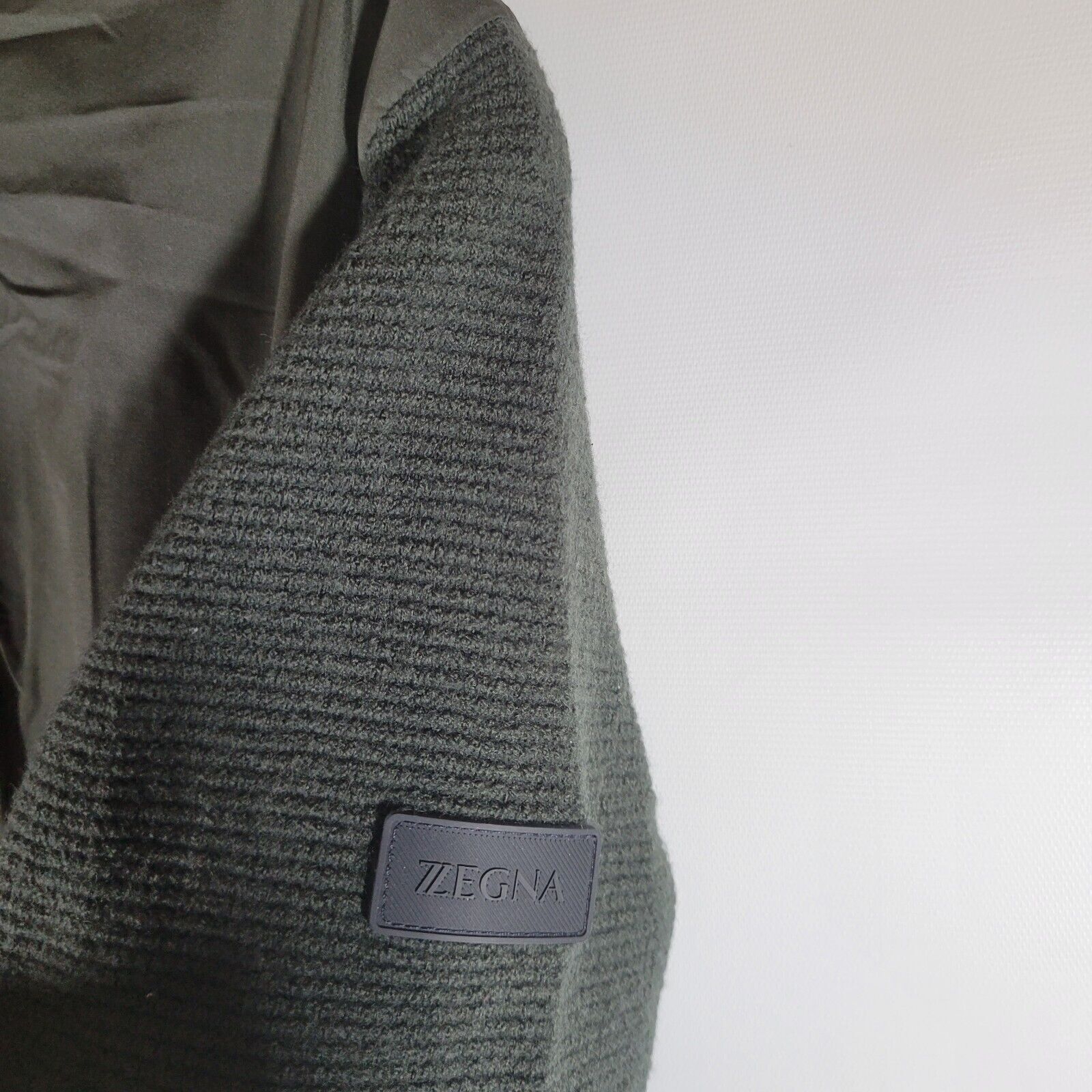Ermenegildo Zegna Zegna Green Hybrid Mixed Wool Media Bomber Jacket Cardigan S Size US S / EU 44-46 / 1 - 4 Thumbnail