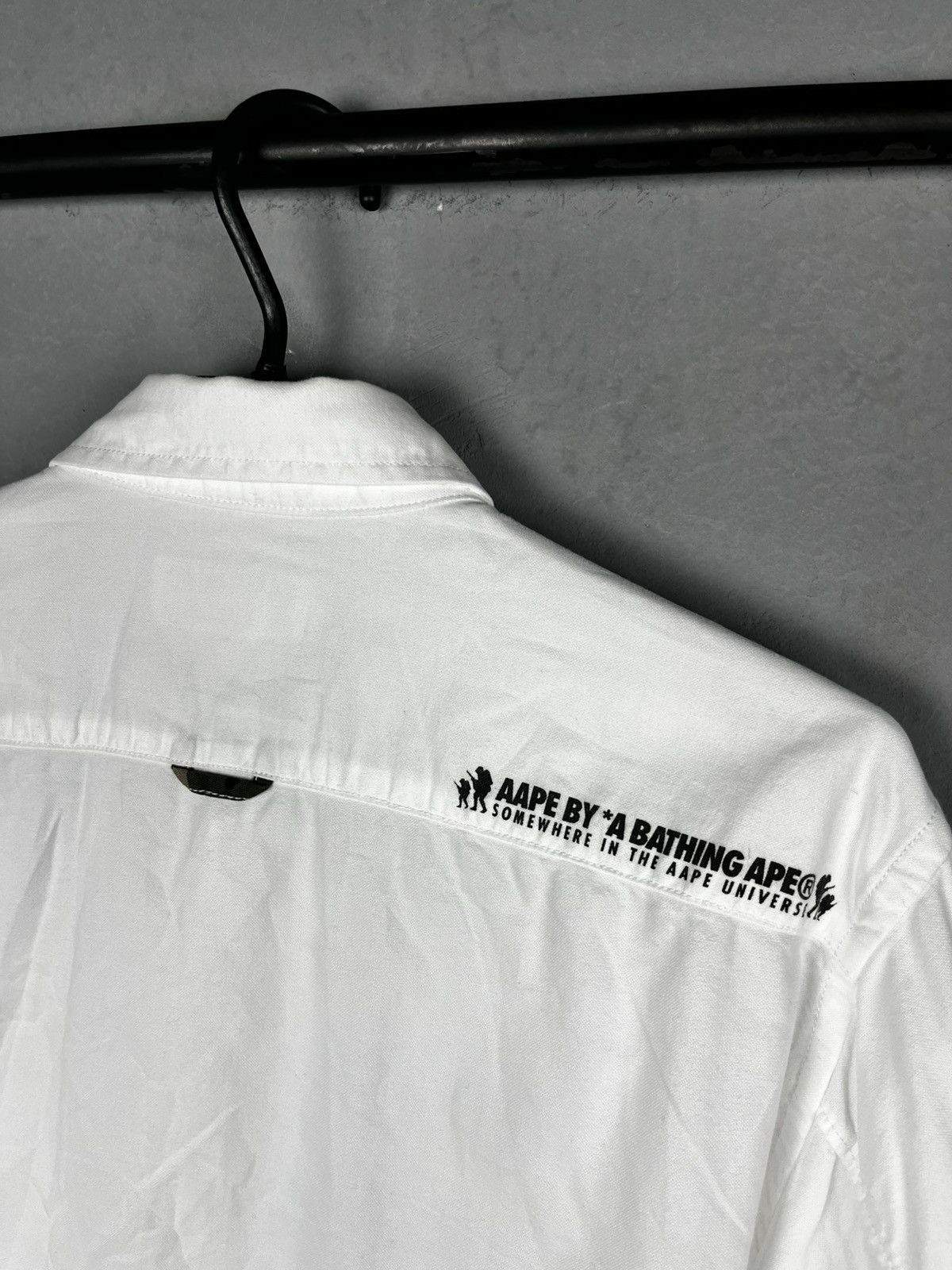 Bape AAPE By A BATHING APE BAPE White Button Down Shirt Size US L / EU 52-54 / 3 - 13 Thumbnail