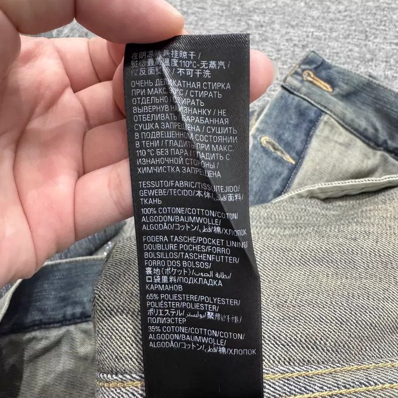Balenciaga Balenciaga Graffiti Distressed Diamond Studded Denim Jacke Size US S / EU 44-46 / 1 - 5 Thumbnail