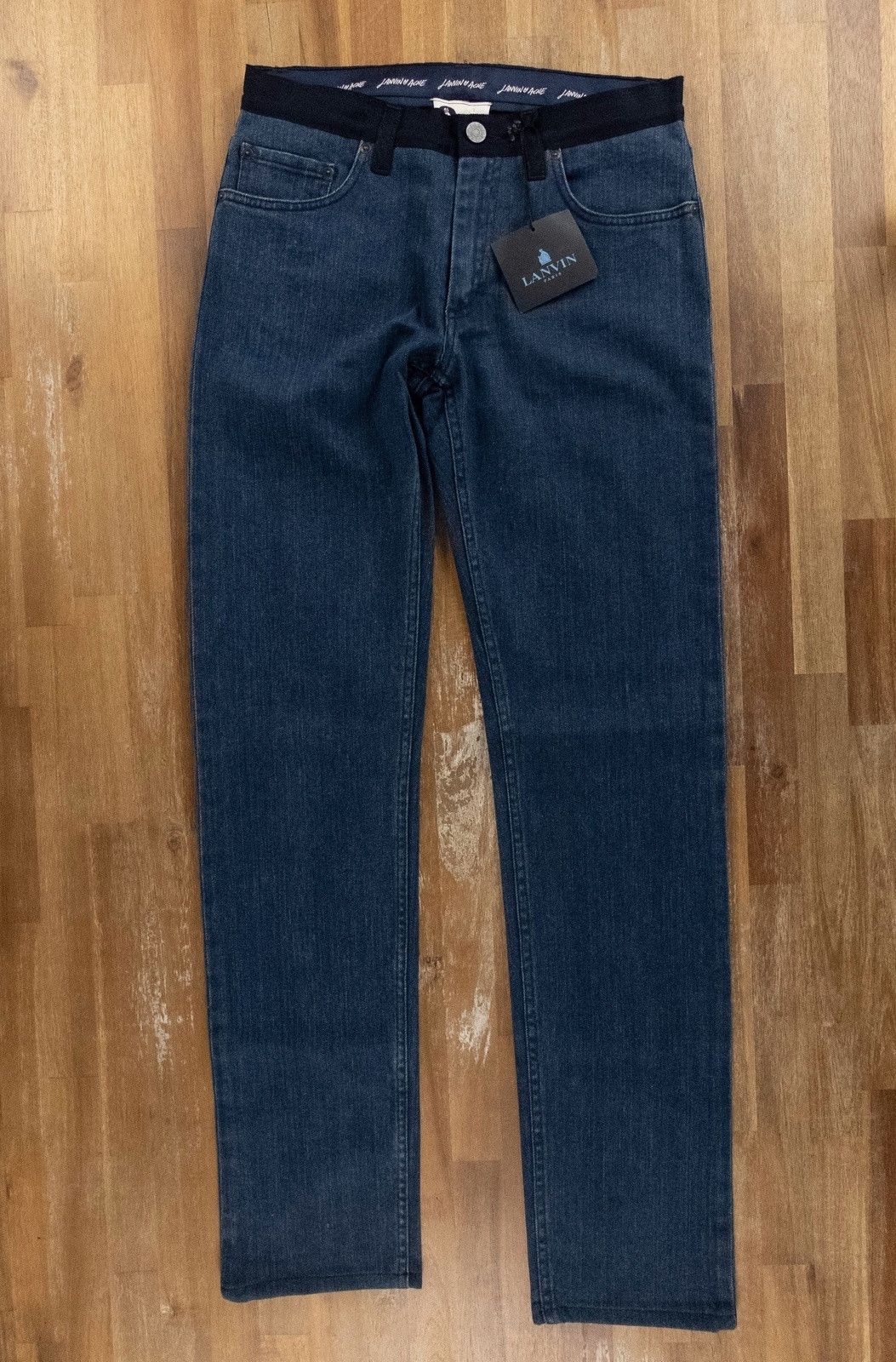 Acne Studios LANVIN x ACNE STUDIOS vintage blue stretch pants jeans 29 Size 29" - 1 Thumbnail