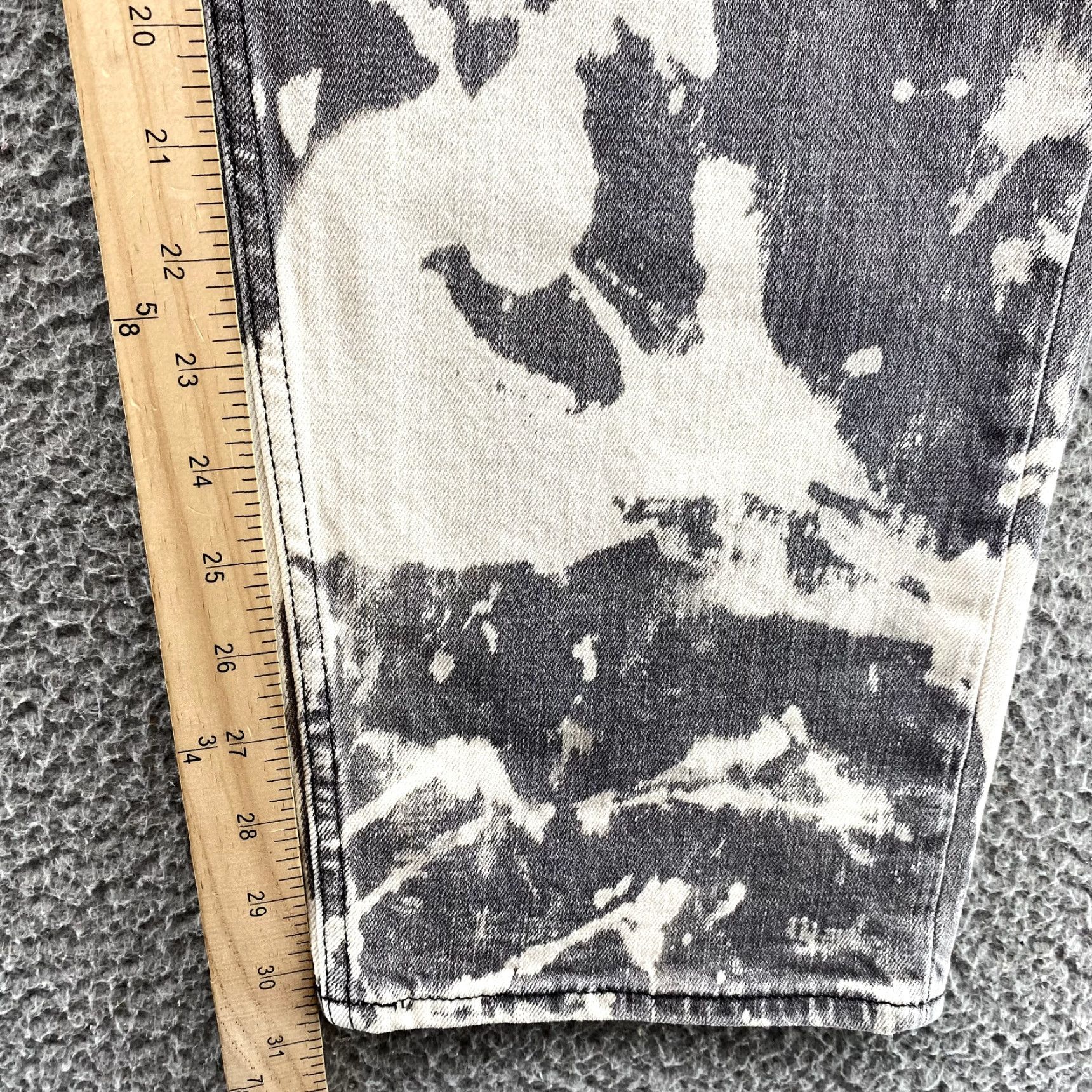 Hudson Hudson Jeans Men 40x30 Tie Dye Bleach Distressed Straight Grunge Streetwear Skater Denim Pant XS? Size US 40 / EU 56 - 5 Thumbnail