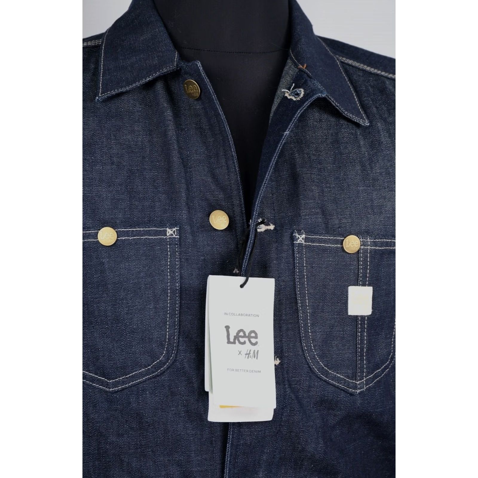 Lee Lee x H&M Denim Jacket XS Mens Blue 80%Cotton 20%True Hemp Casual Denim Jacket XS Mens Lee x H&M Size US XS / EU 42 / 0 - 4 Thumbnail