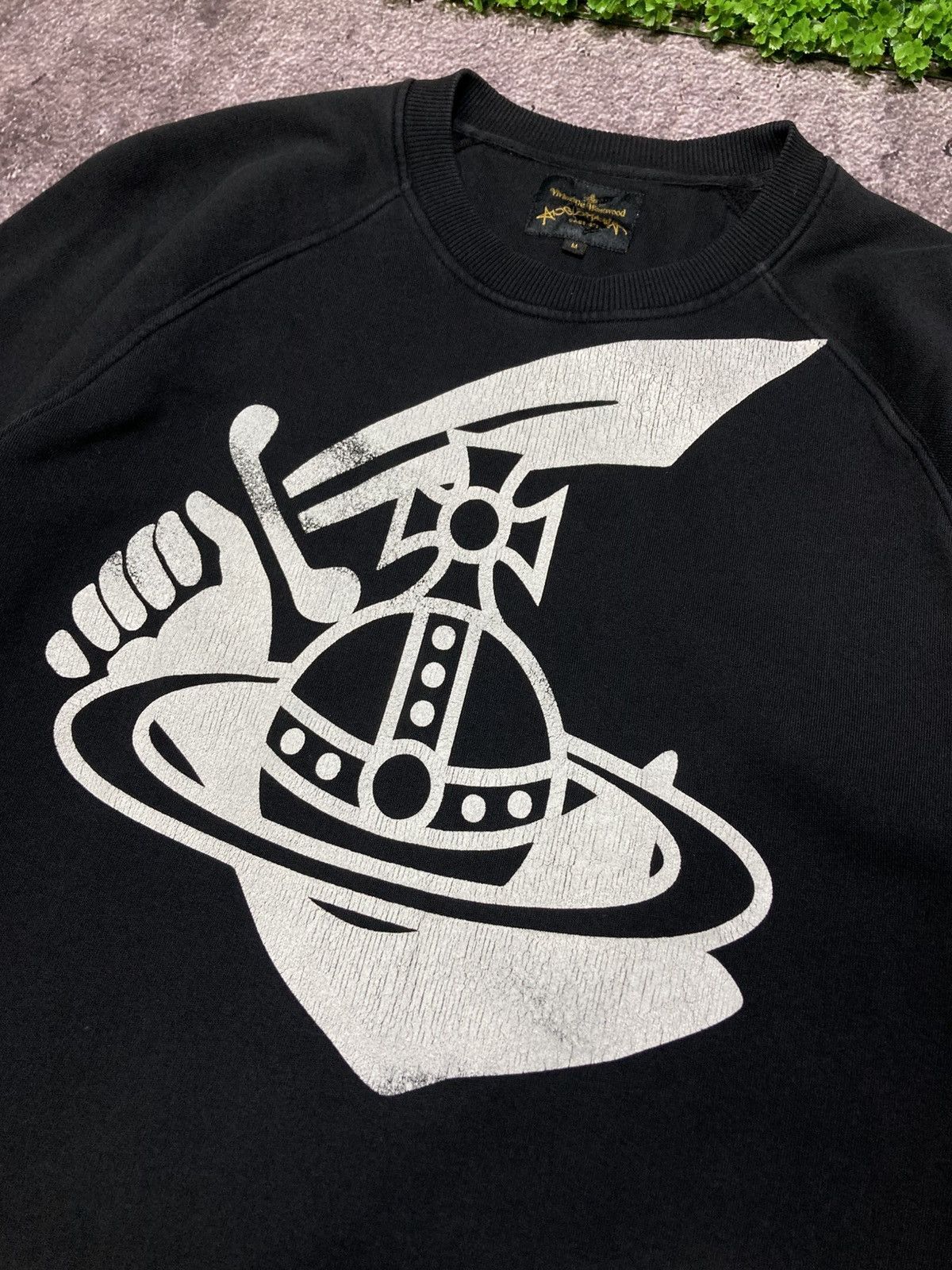 Vivienne Westwood Vivienne Westwood Anglomania Sweatshirt Black Big Logo Chaos Size US M / EU 48-50 / 2 - 2 Thumbnail