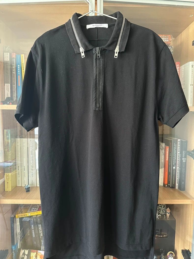 Givenchy Givenchy Black Zip Collar Polo Size US S / EU 44-46 / 1 - 1 Thumbnail