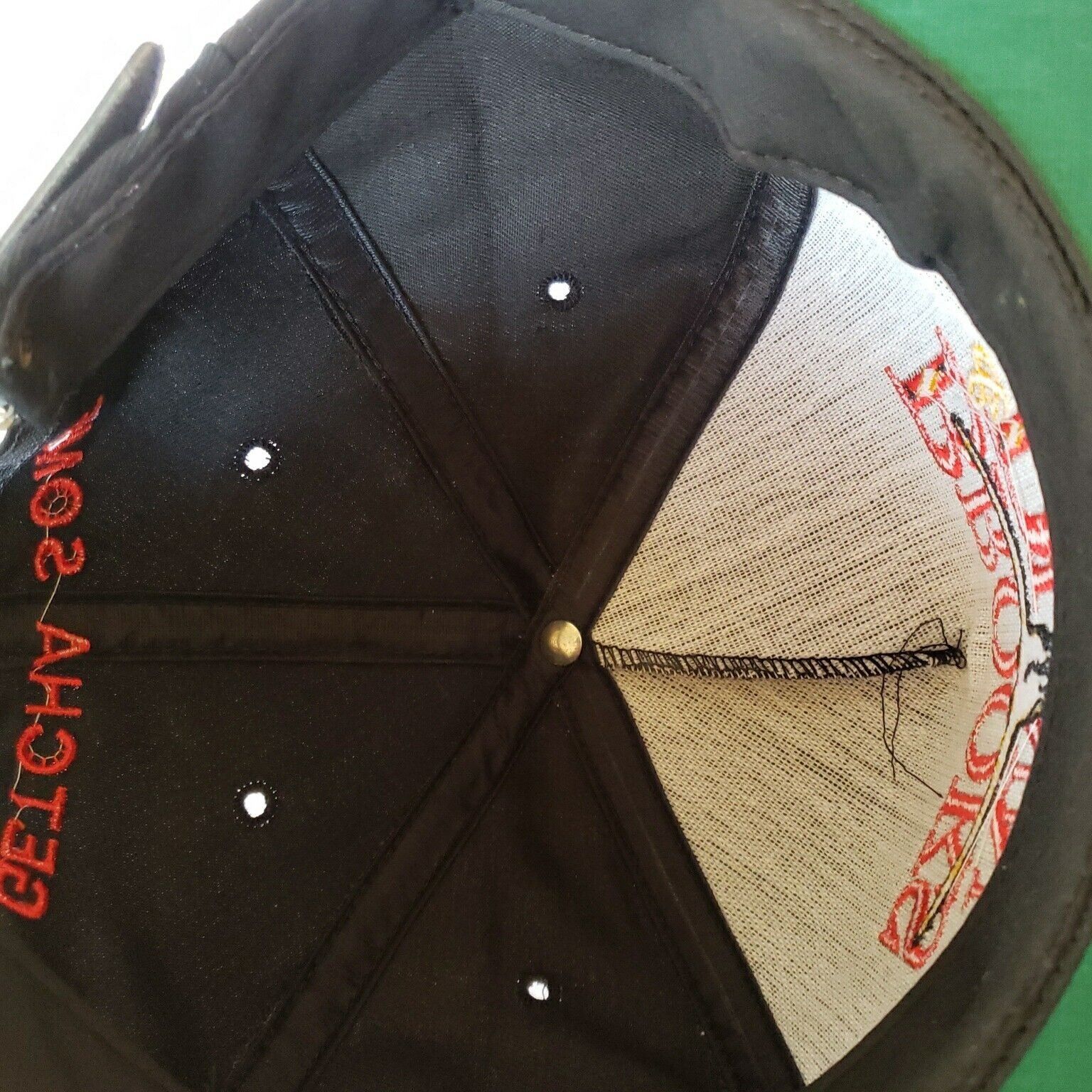 Vintage Brooks And Dunn Flaming 5 Panel Hat Getcha Some Vintage 90s Size ONE SIZE - 12 Thumbnail