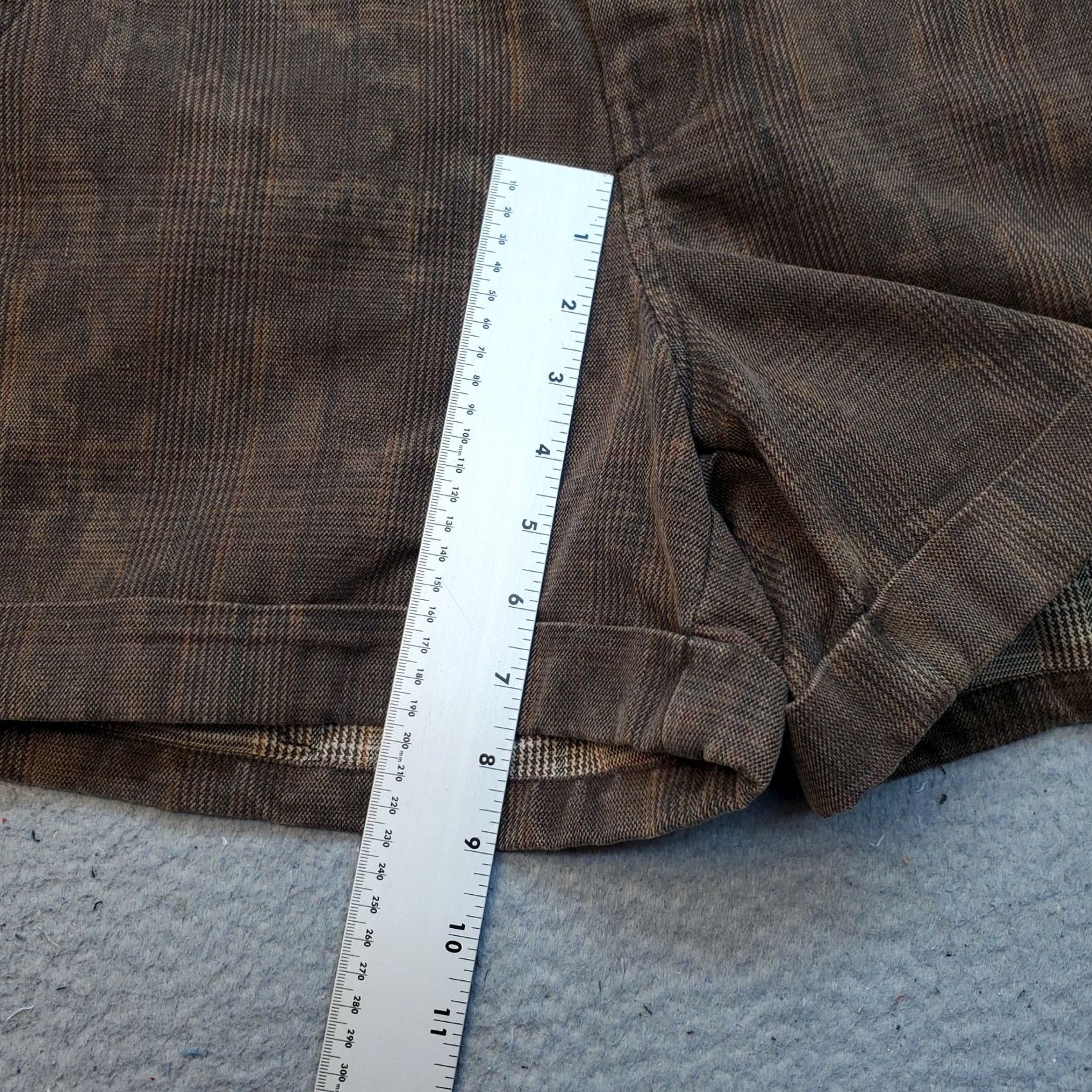 Lucky Brand Lucky Brand Chino Shorts Womens 32 Multicolor Houndstooth Flat Front Cuffed Hem Casual Shorts Size 24" / US 00 / IT 34 - 4 Thumbnail