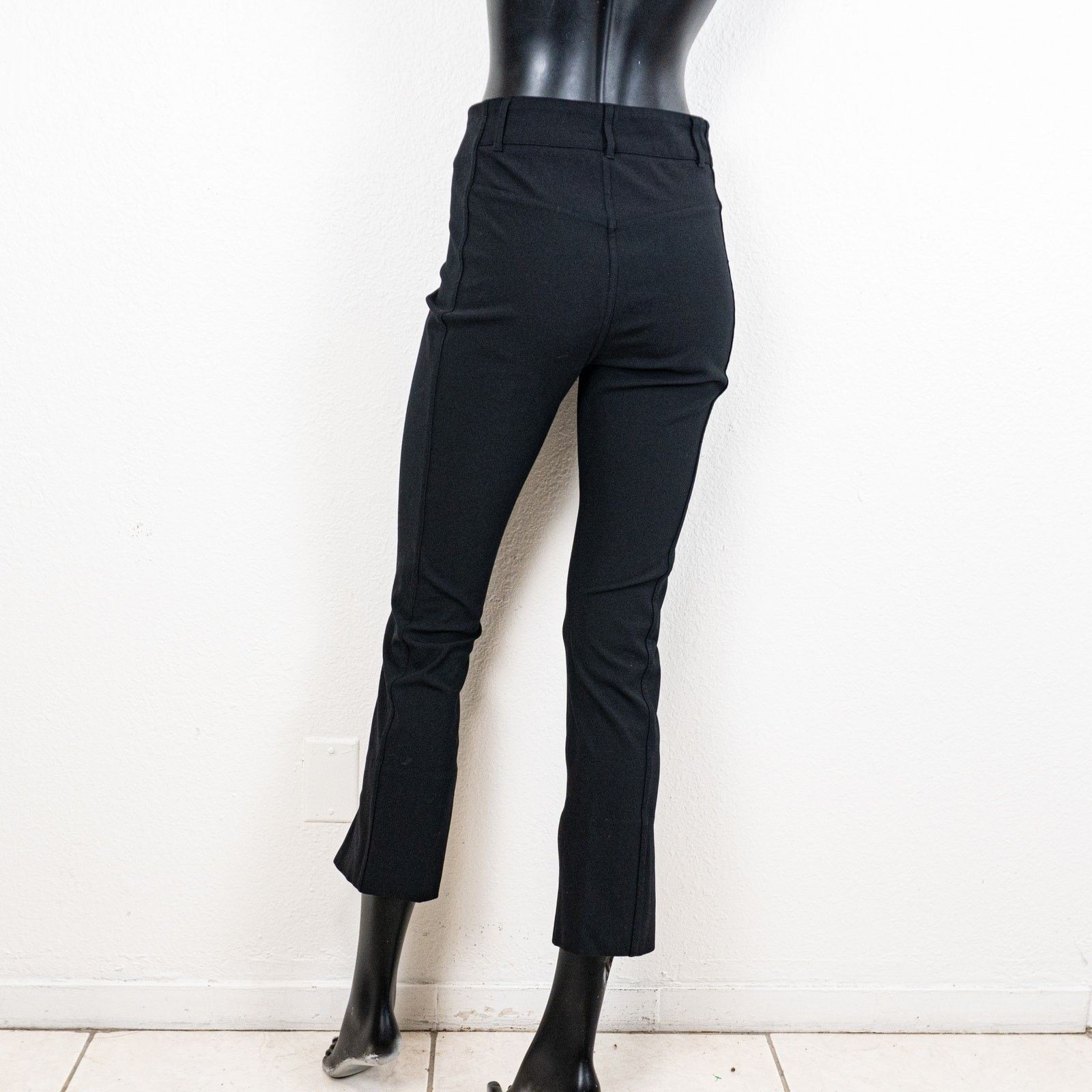AYR AYR Sizzle Split Hem Pants Classic Black size 4 Ankle crop Size 27" / US 4 / IT 40 - 7 Thumbnail