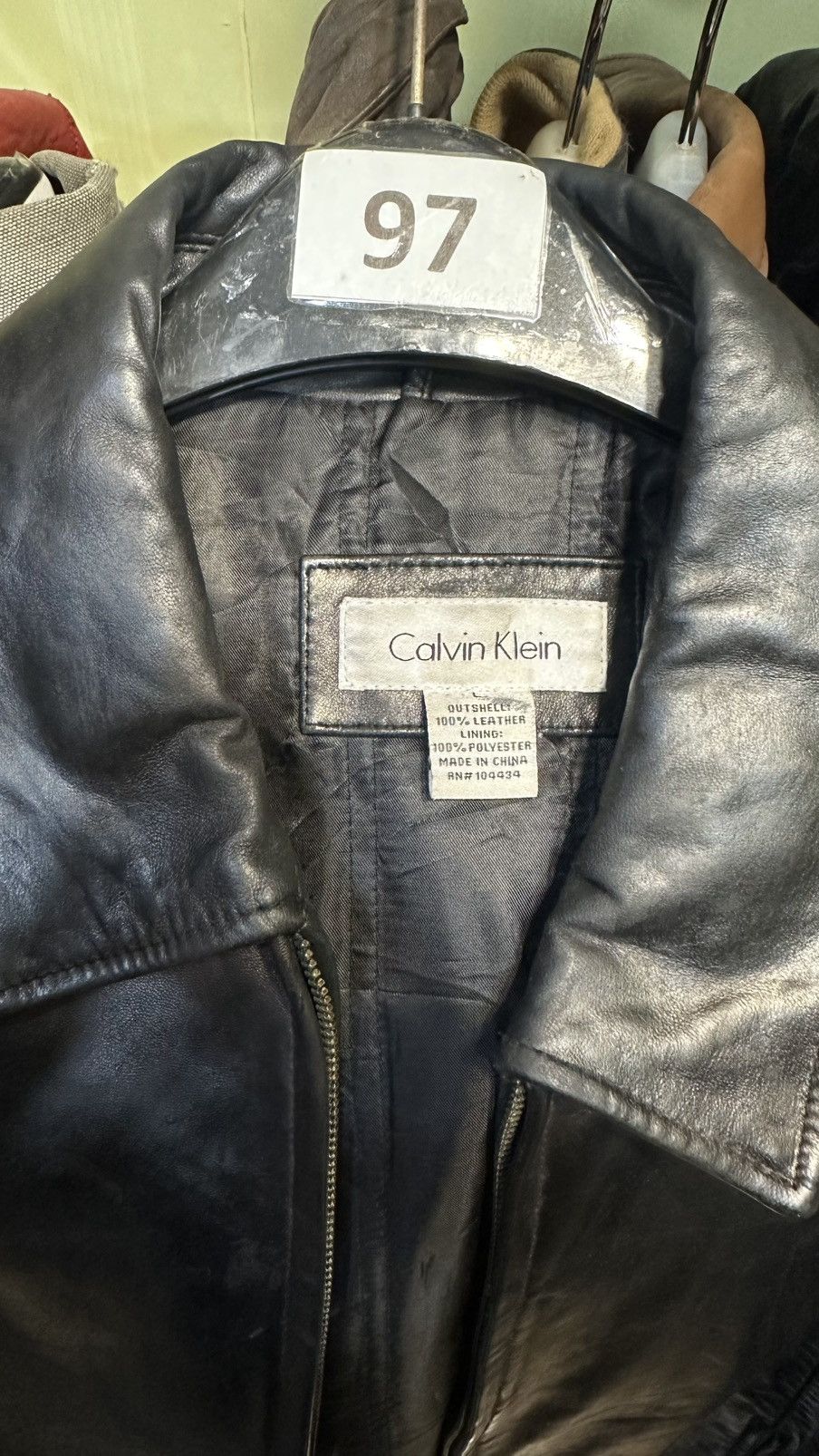 Calvin Klein Calvin Klein leather jacket 🥂 Size US XL / EU 56 / 4 - 3 Thumbnail