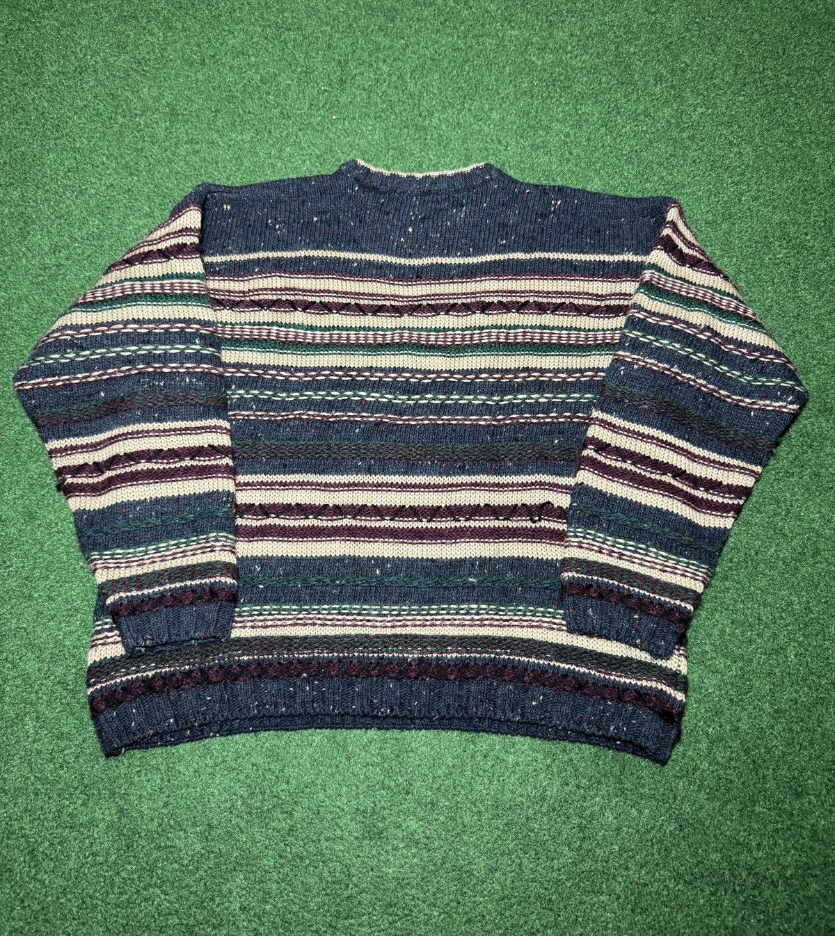 Vintage Vintage Textured 3D Knit Wool Coogi Style 90s Small Sweater Size US S / EU 44-46 / 1 - 3 Thumbnail